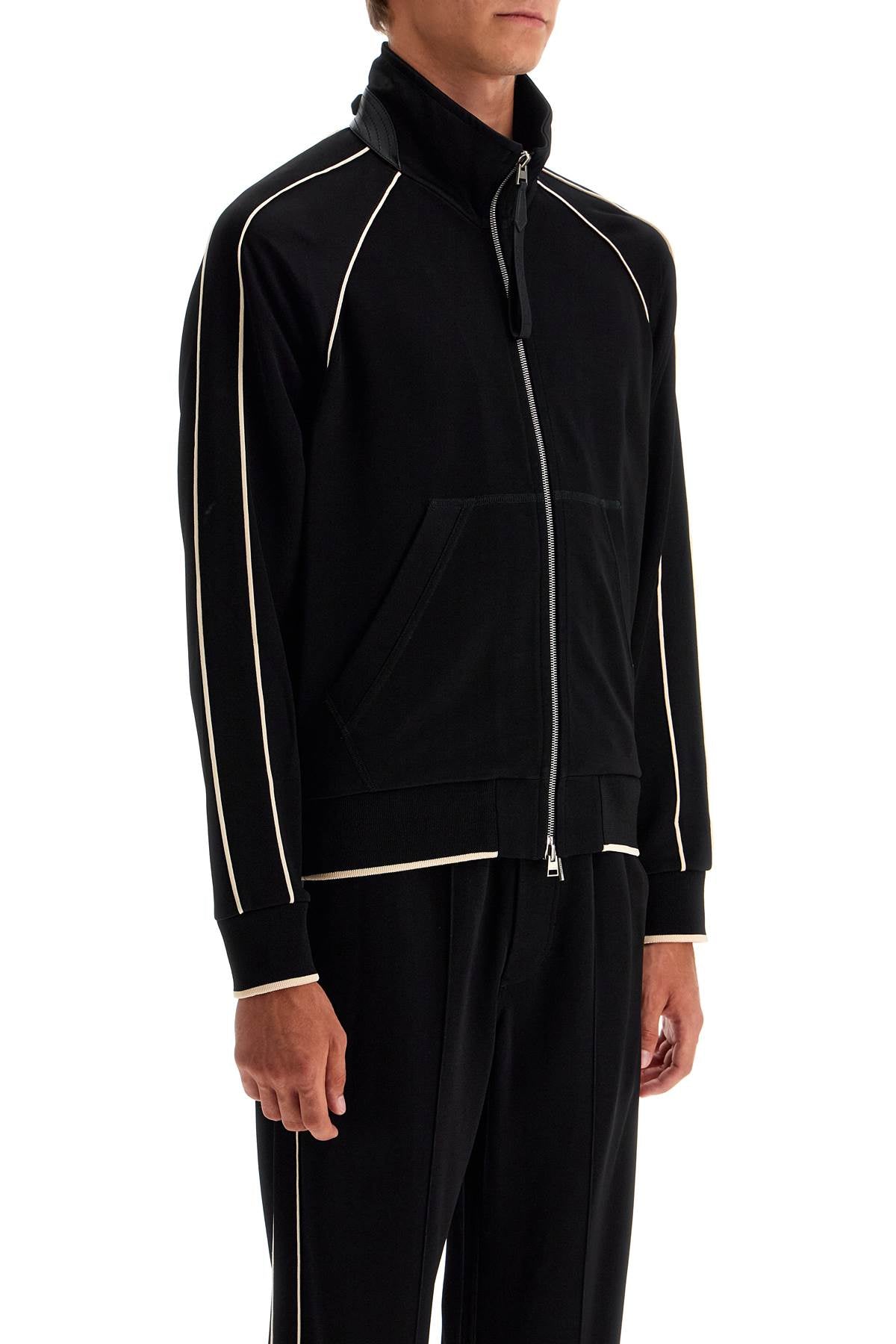 TOM FORD "v-neck viscose zip-up