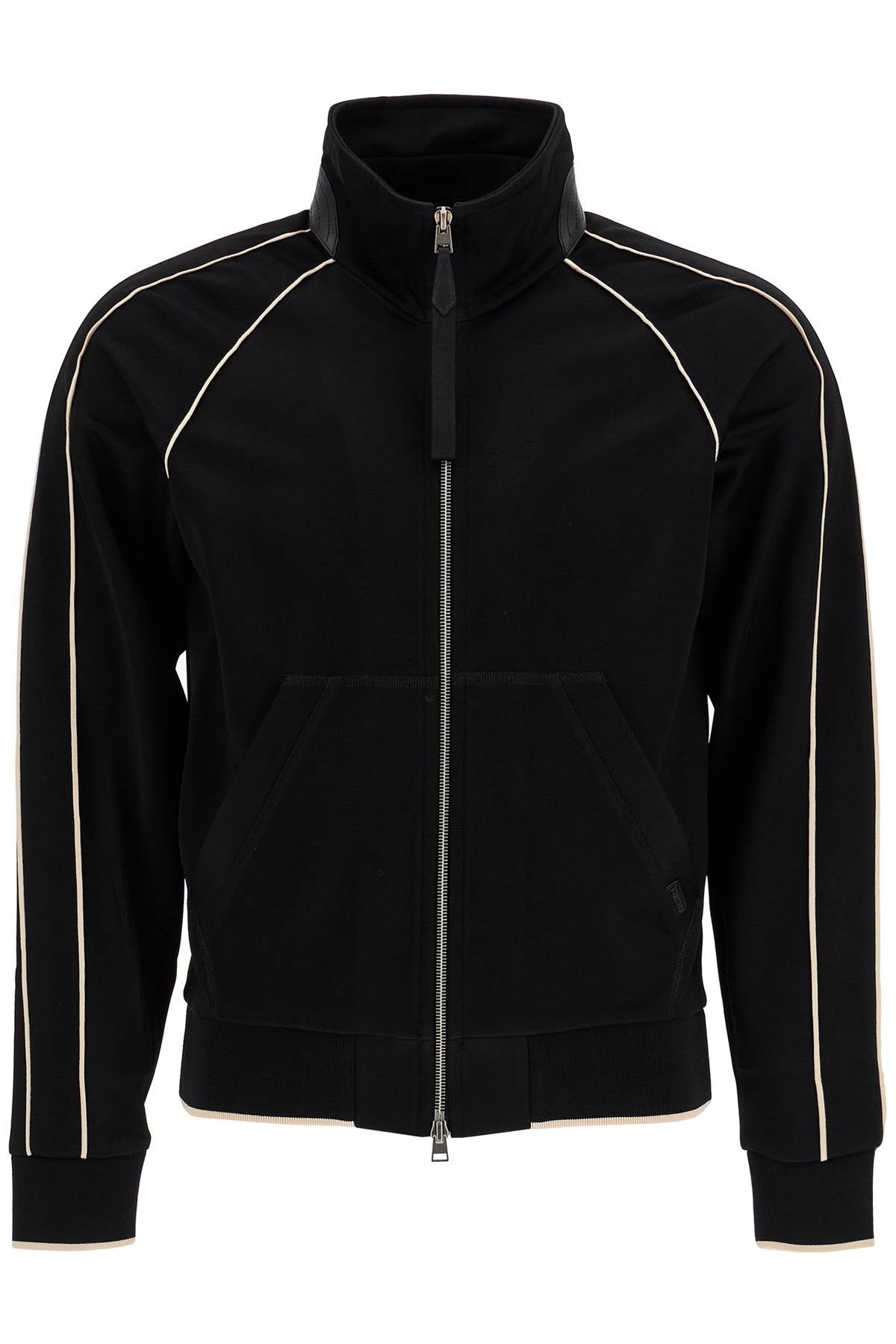 TOM FORD "v-neck viscose zip-up