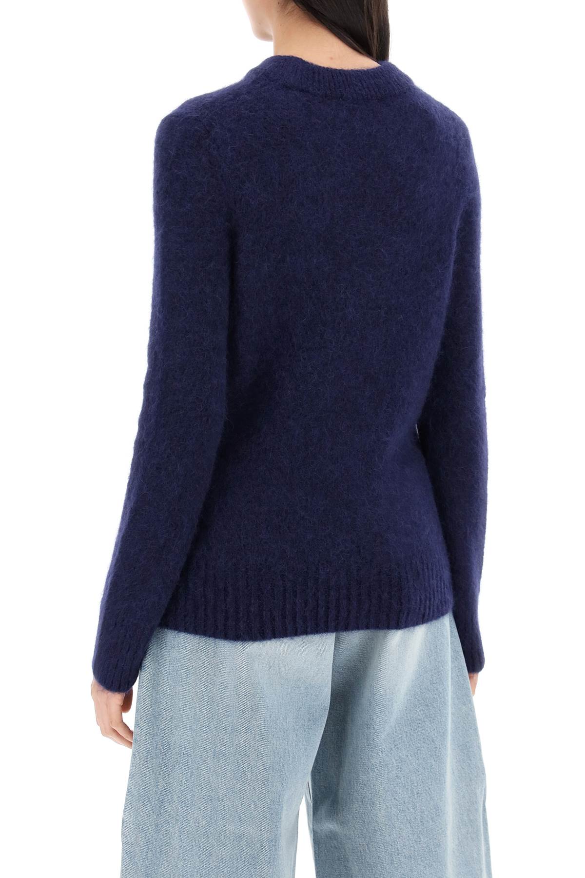 GANNI brushed alpaca and wool sweater