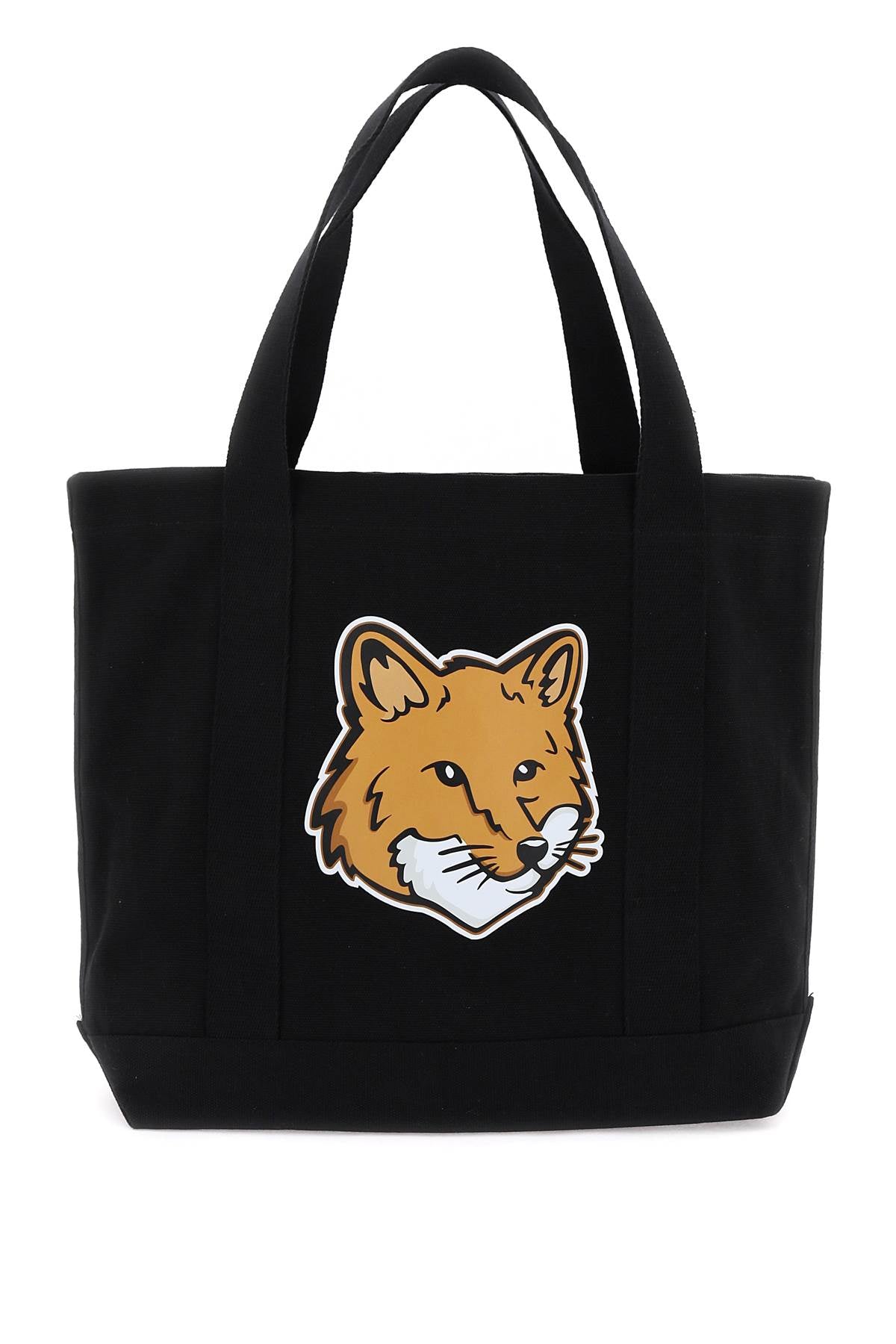 MAISON KITSUNE fox head tote bag