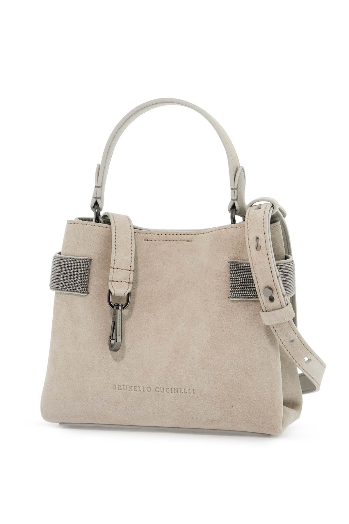 BRUNELLO CUCINELLI handbag with precious bands