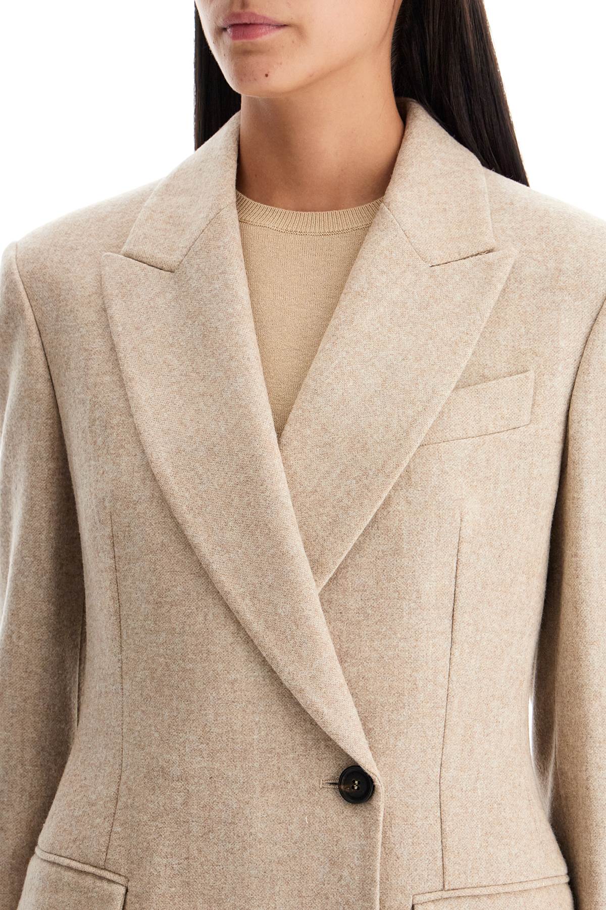 BRUNELLO CUCINELLI double-breasted wool and alpaca