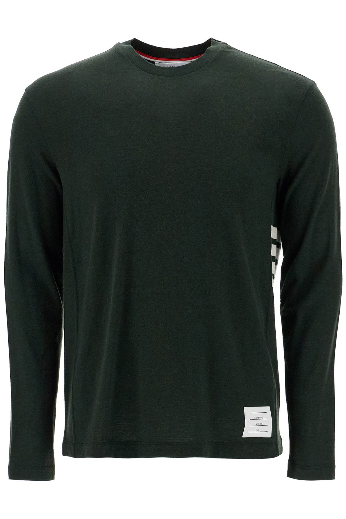 THOM BROWNE long-sleeved wool jersey t-shirt for men