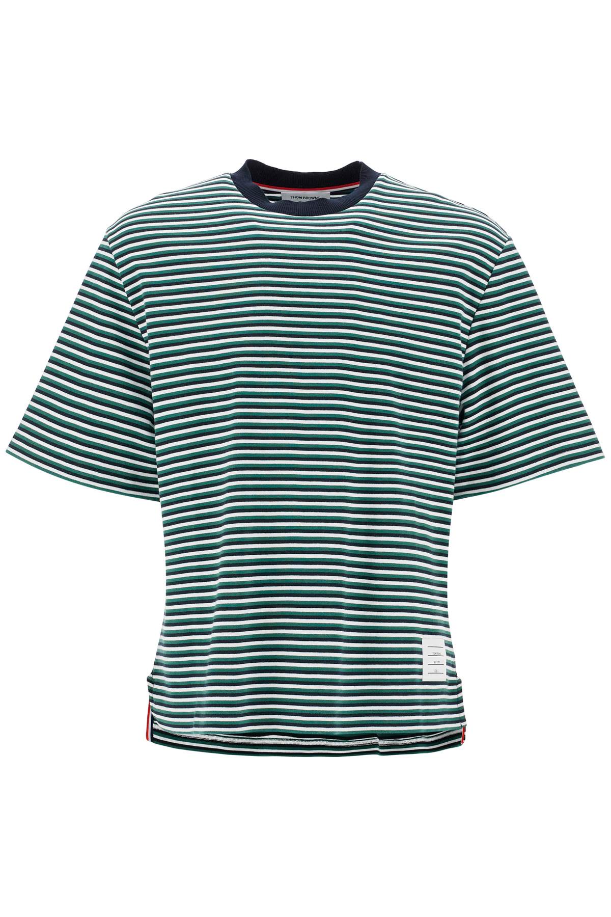 THOM BROWNE "striped oversized jersey t-shirt"