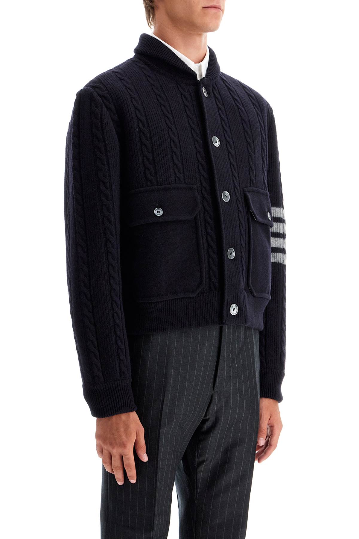 THOM BROWNE wool 4-bar b