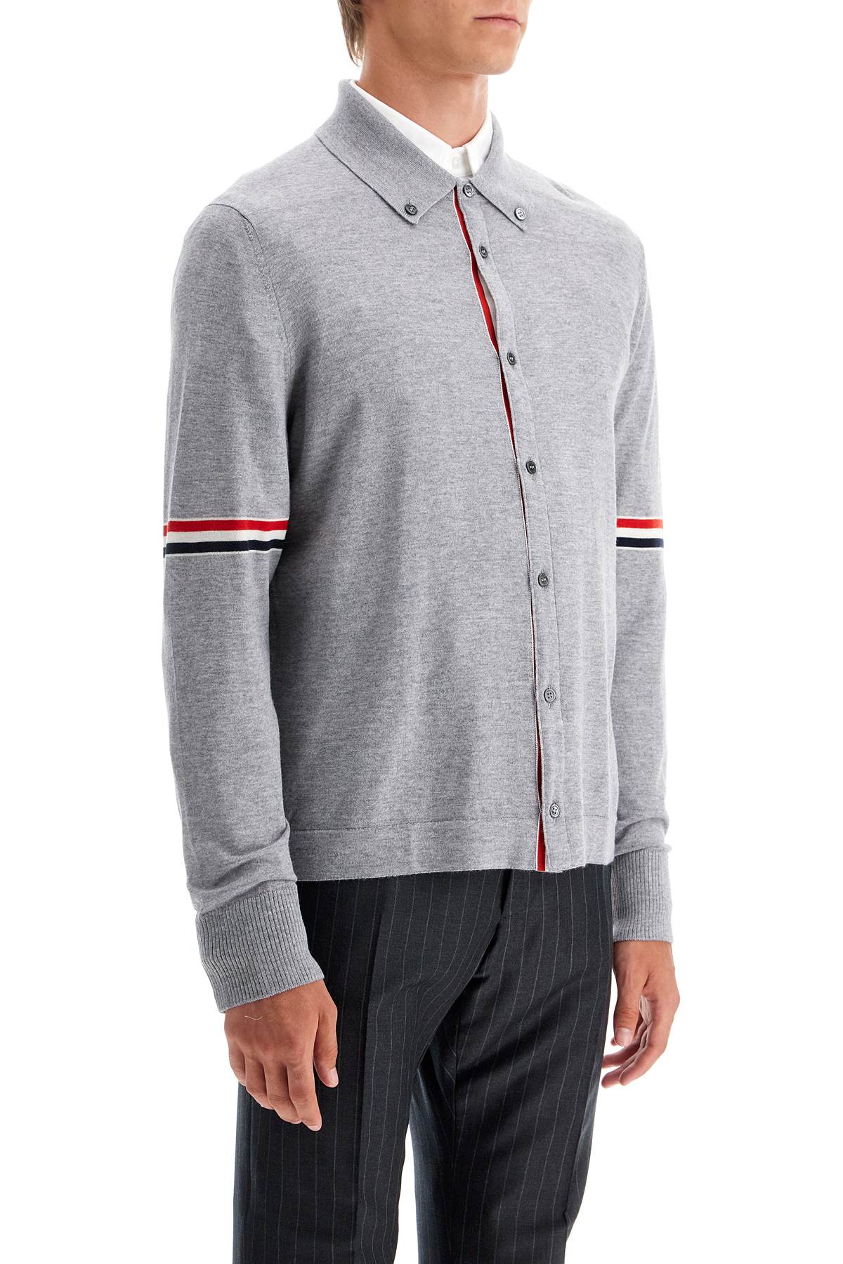 THOM BROWNE wool button-down cardigan for