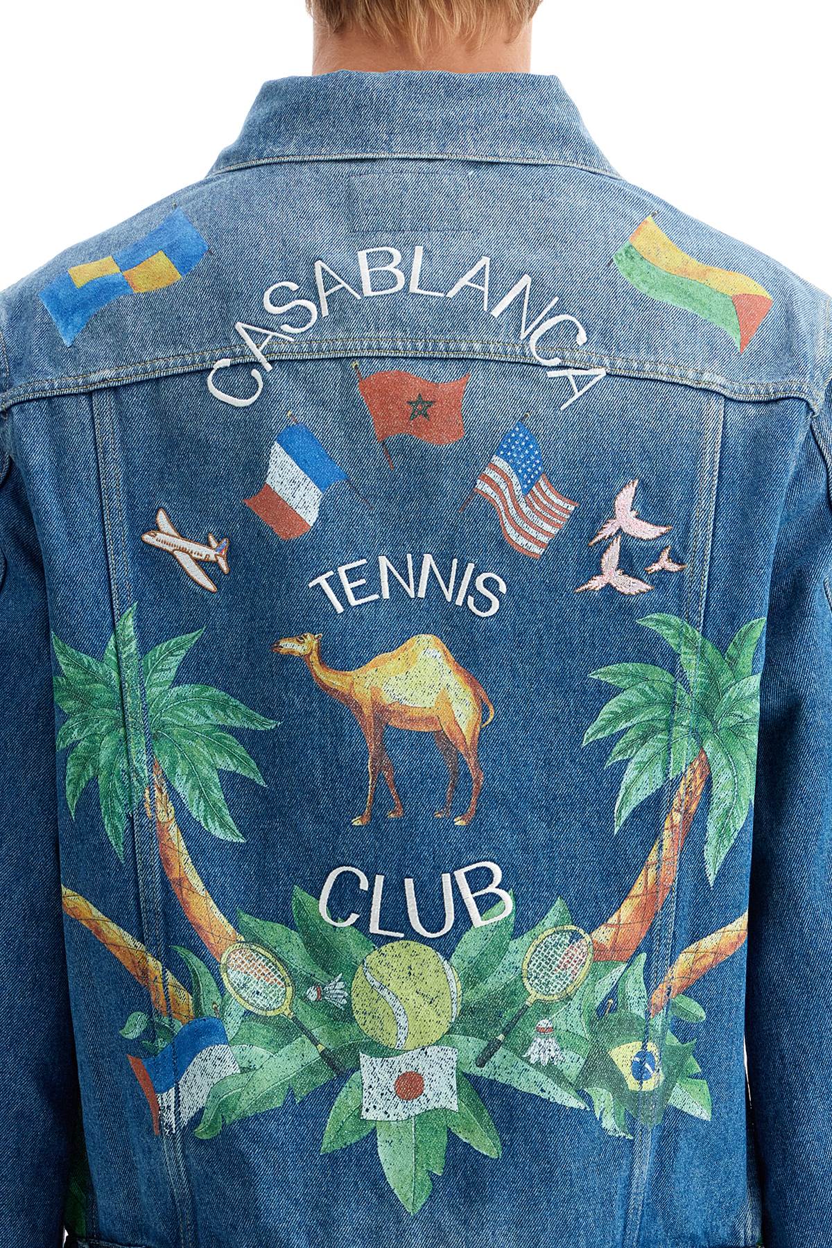 CASABLANCA denim tennis club jacket