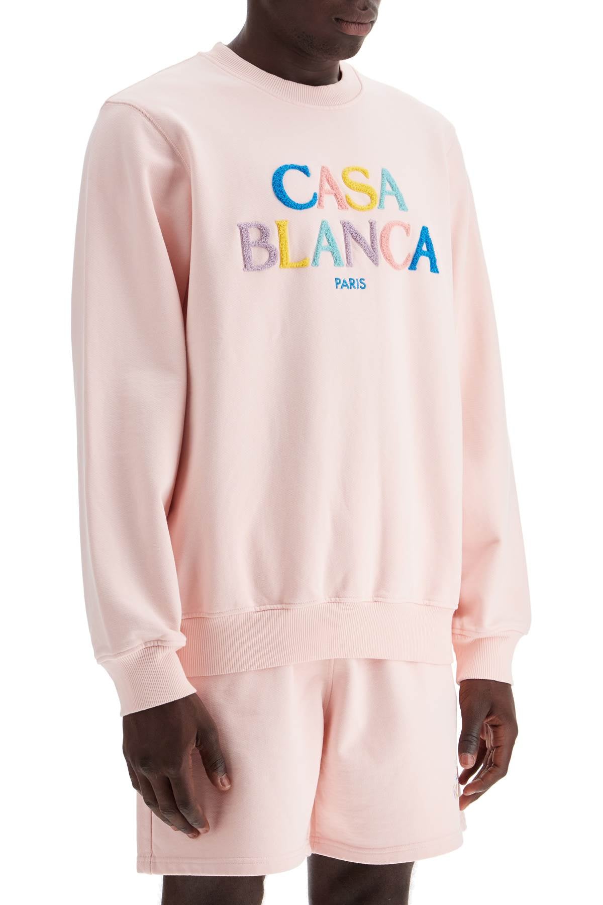 CASABLANCA stacked logo crewneck sweat