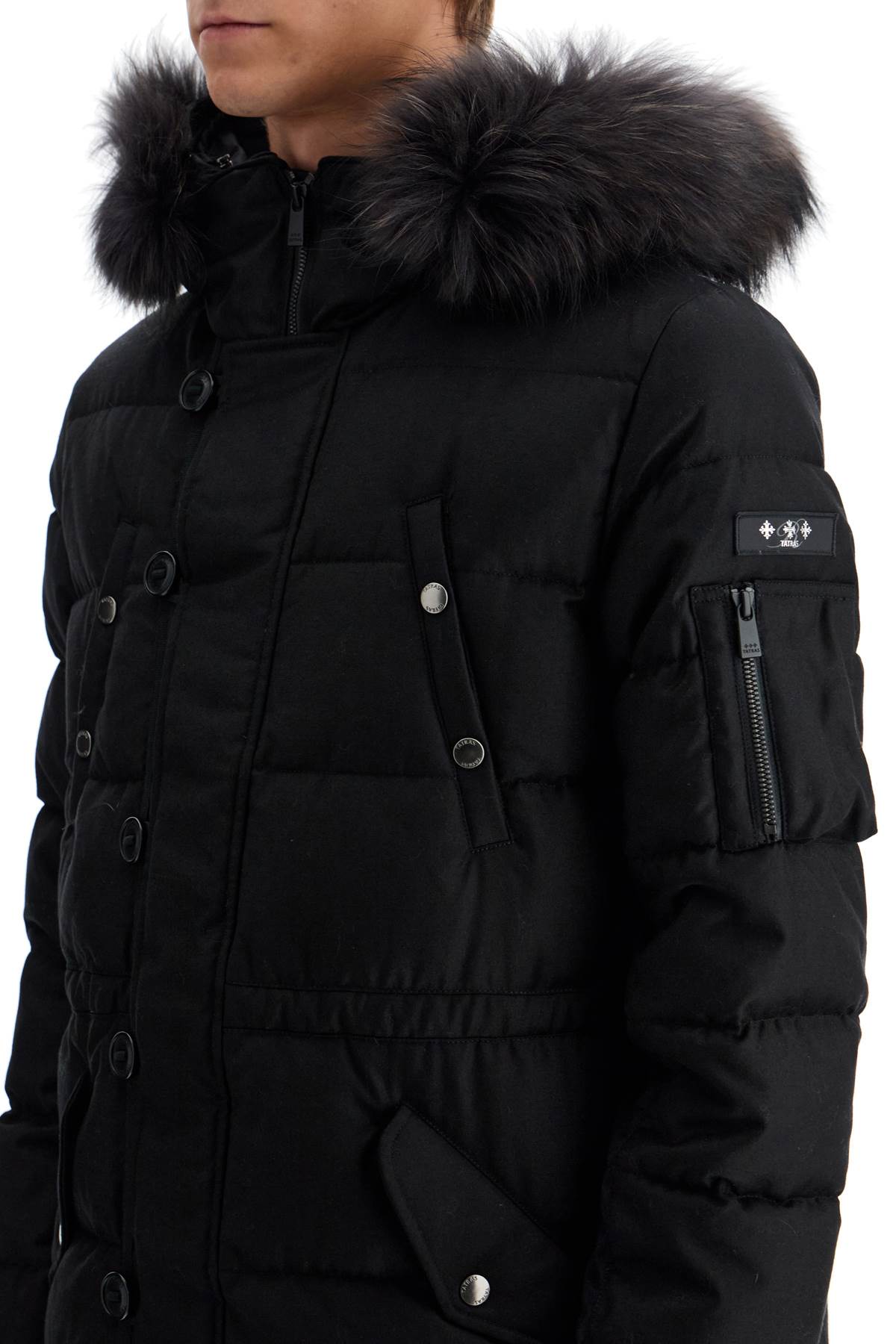 TATRAS down jacket with wool and silk lining