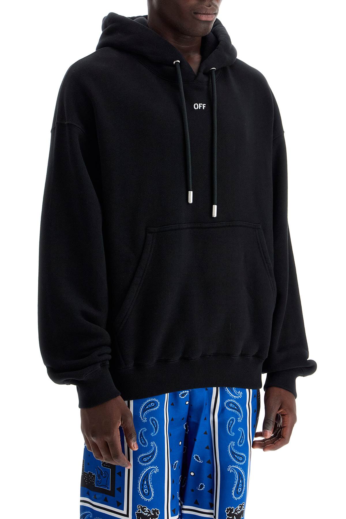 OFF-WHITE hooded sweatshirt with off print