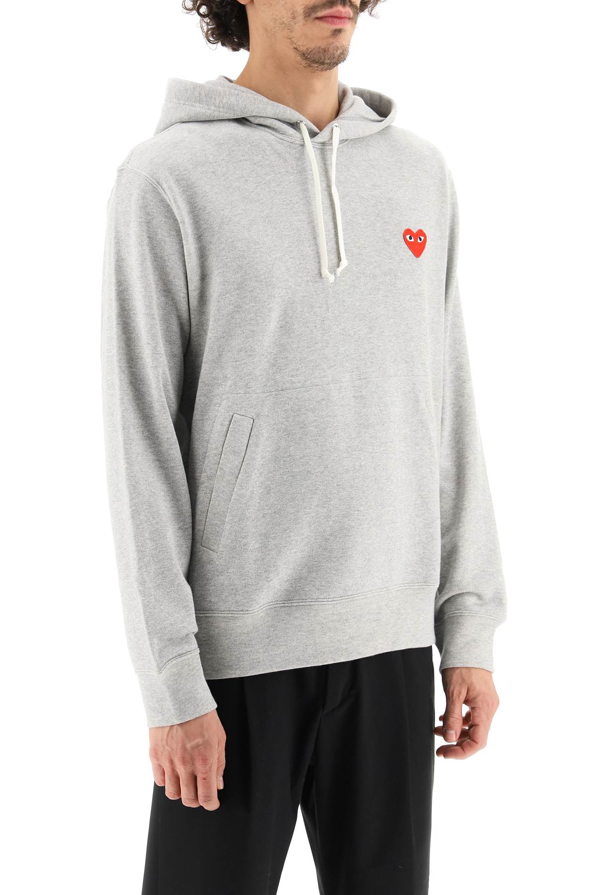 COMME DES GARCONS PLAY heart patch hoodie