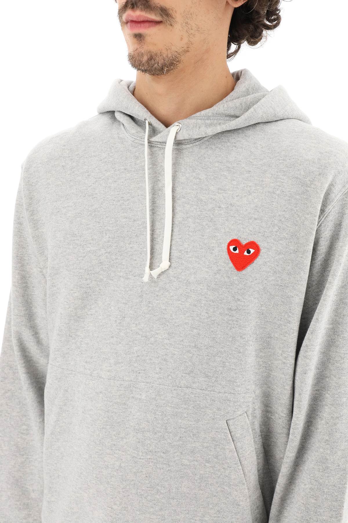 COMME DES GARCONS PLAY heart patch hoodie