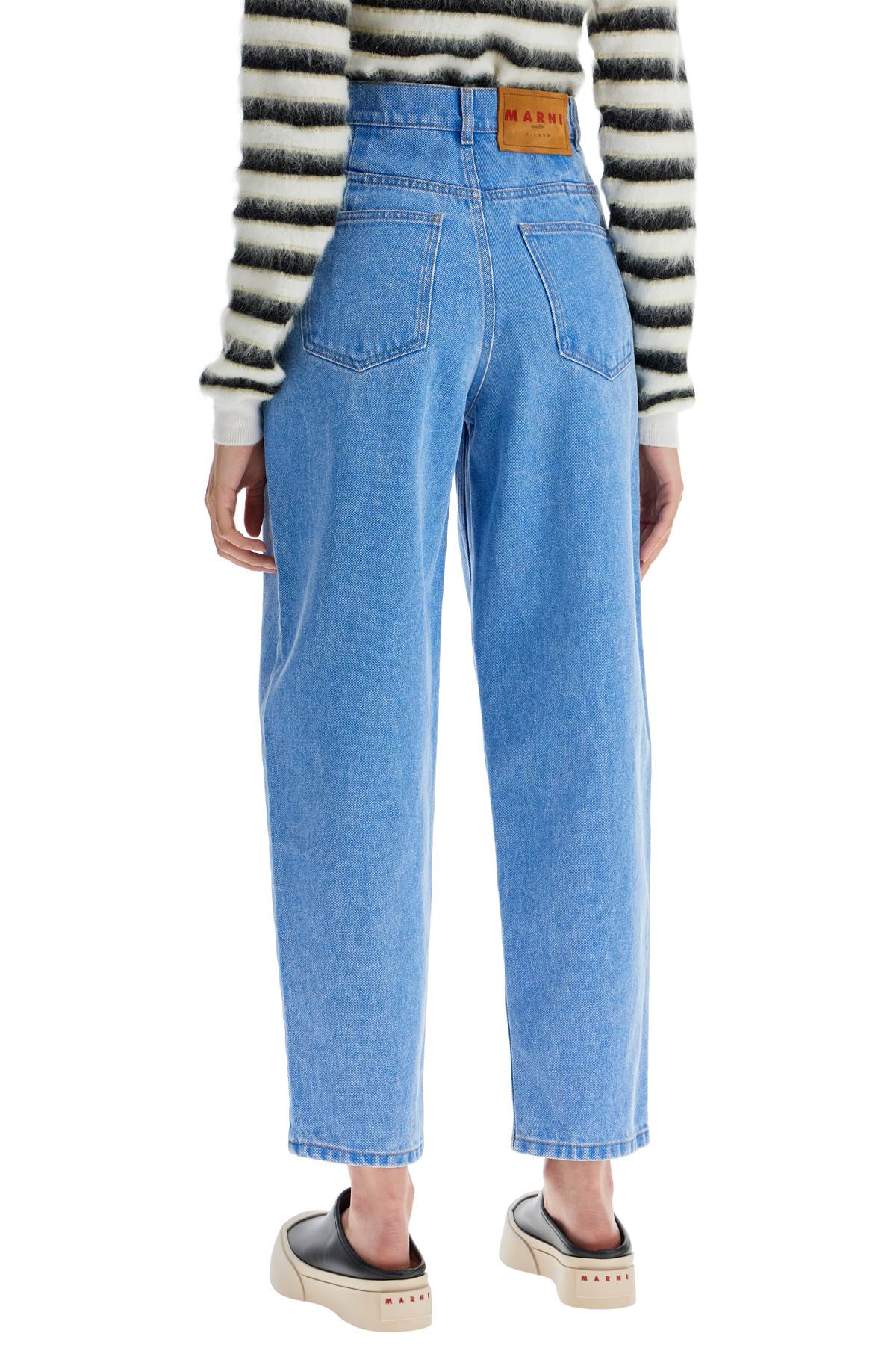 MARNI organic denim cropped jeans in