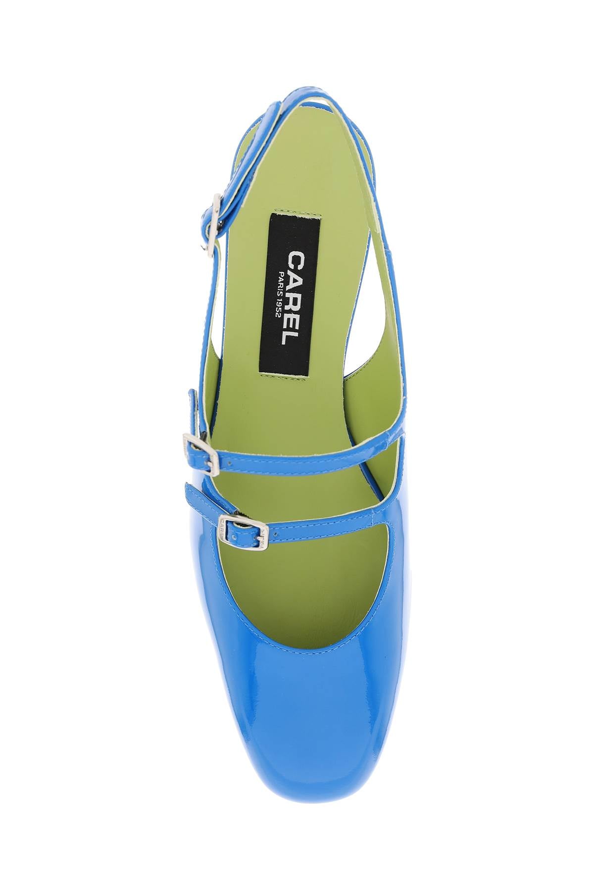 CAREL patent leather pêche slingback mary jane