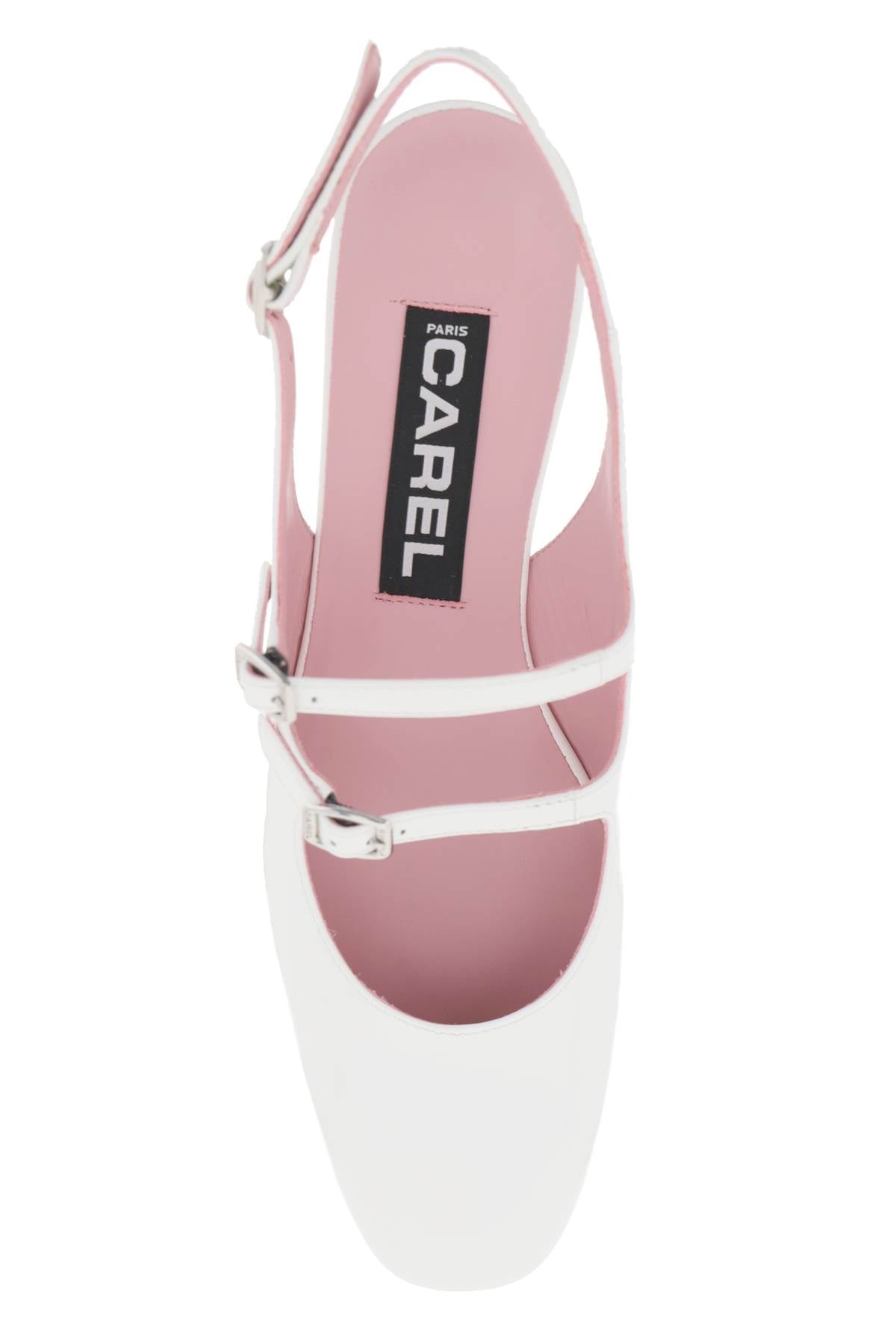 CAREL patent leather pêche slingback mary jane