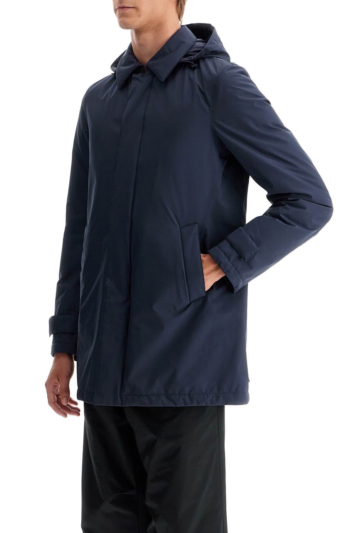 HERNO LAMINAR laminar padded carcoat in gore-tex 2l