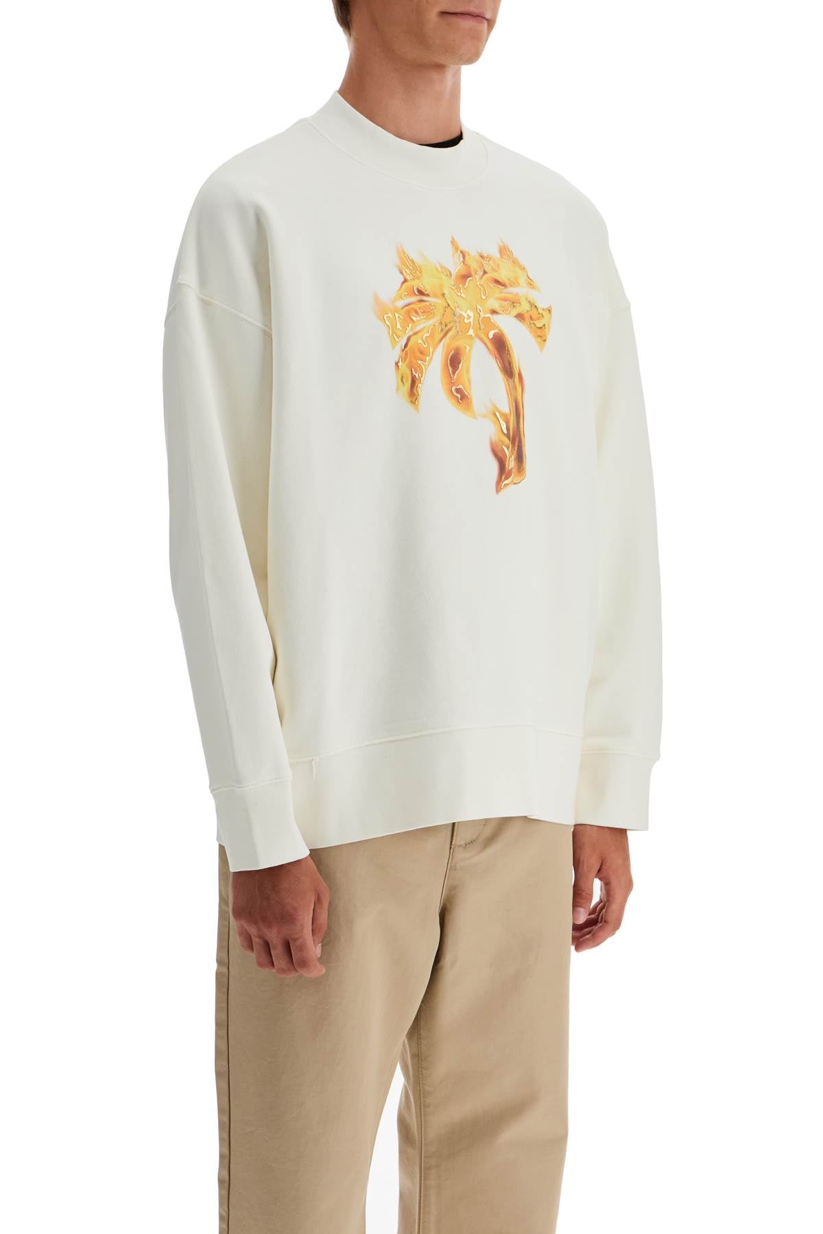 PALM ANGELS "burning palm oversized sweat