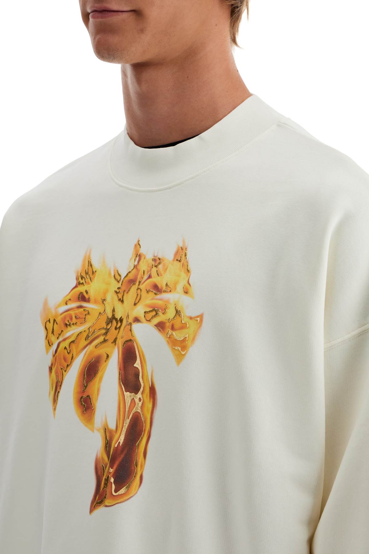 PALM ANGELS "burning palm oversized sweat