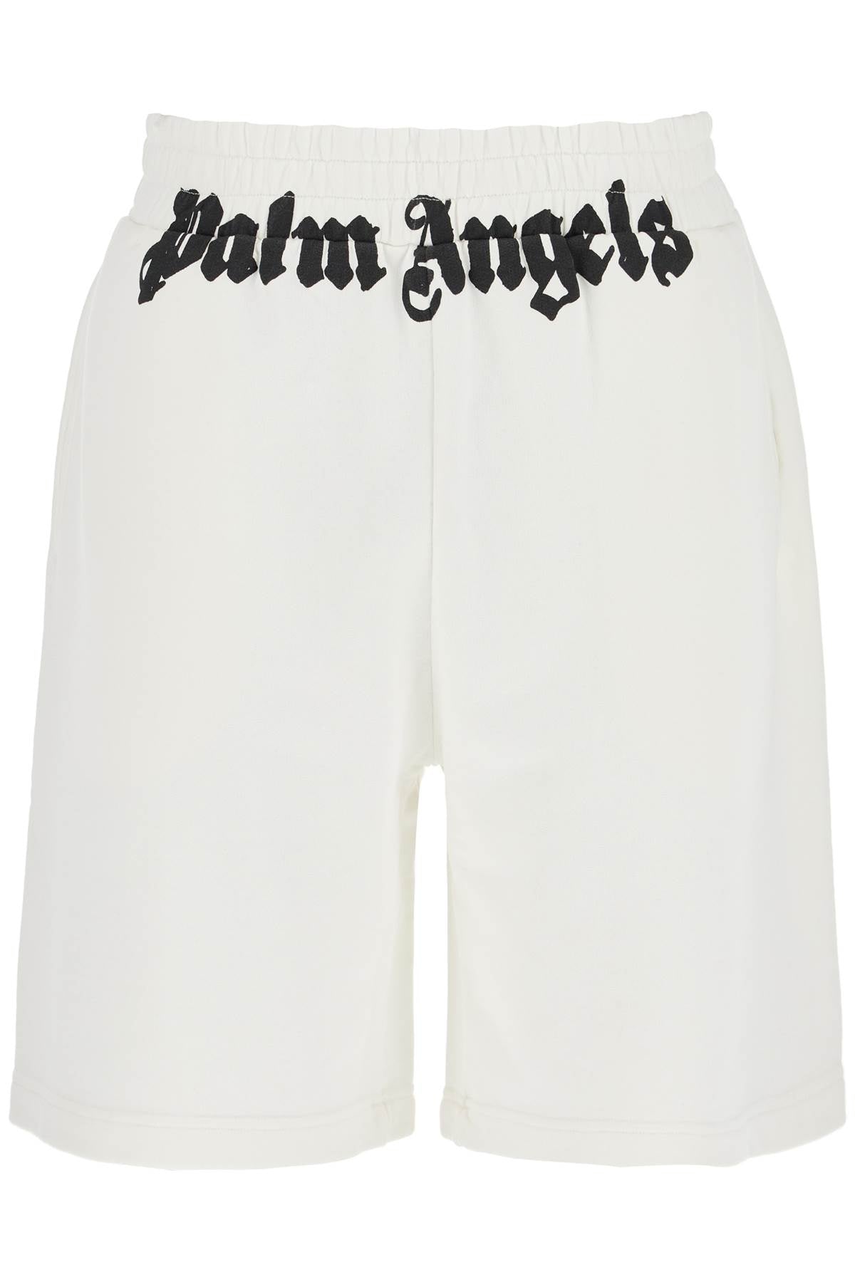 PALM ANGELS sporty bermuda shorts with logo print