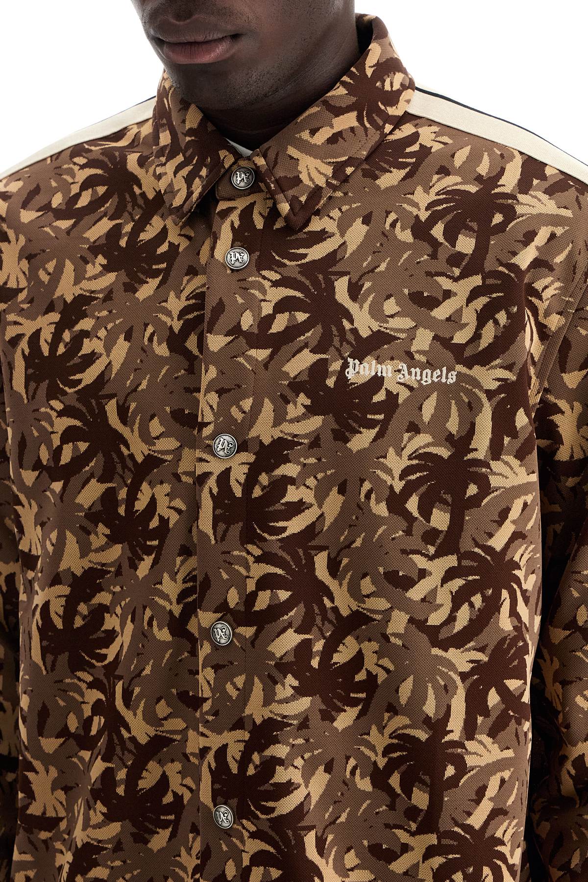 PALM ANGELS camouflage track overshirt