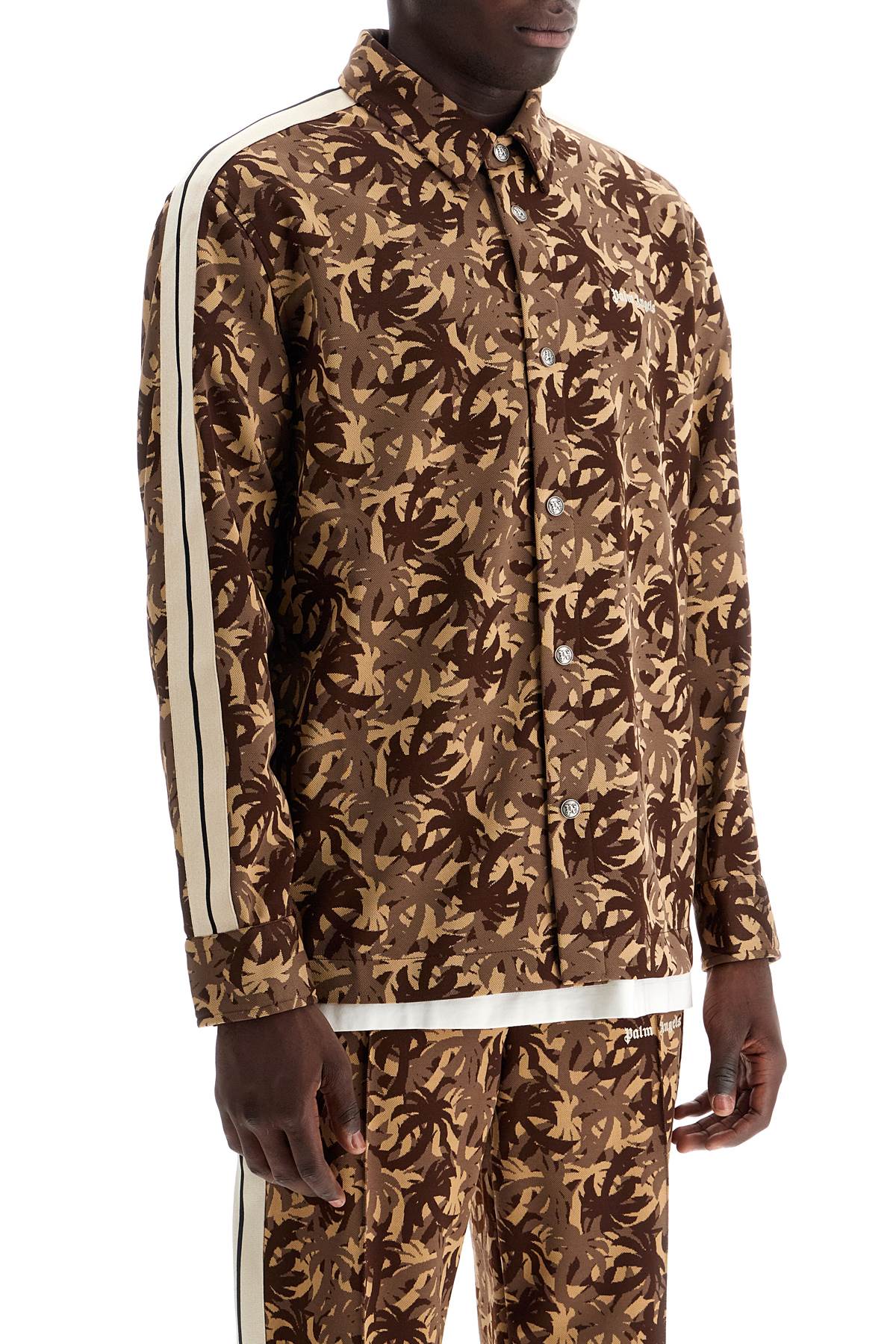 PALM ANGELS camouflage track overshirt