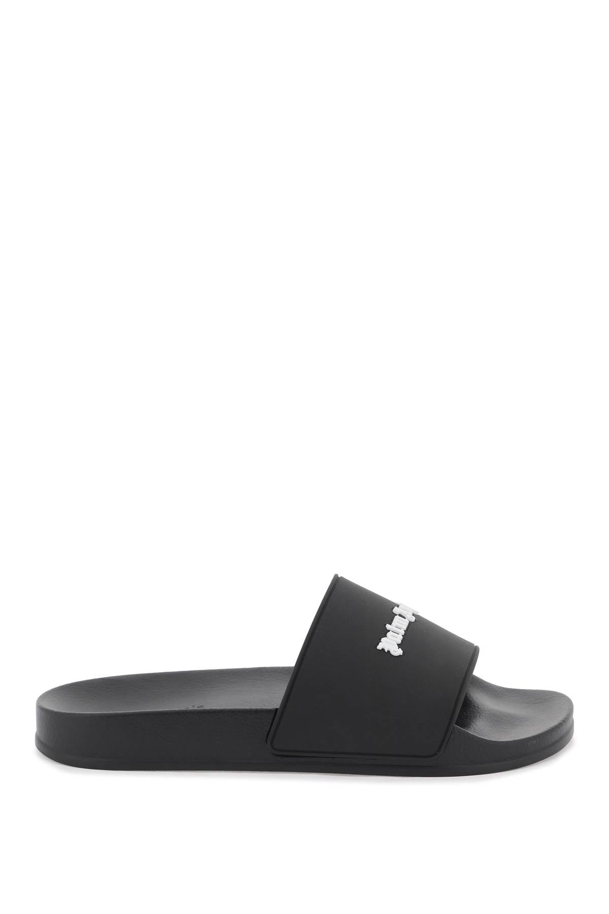 PALM ANGELS rubber monogram slides