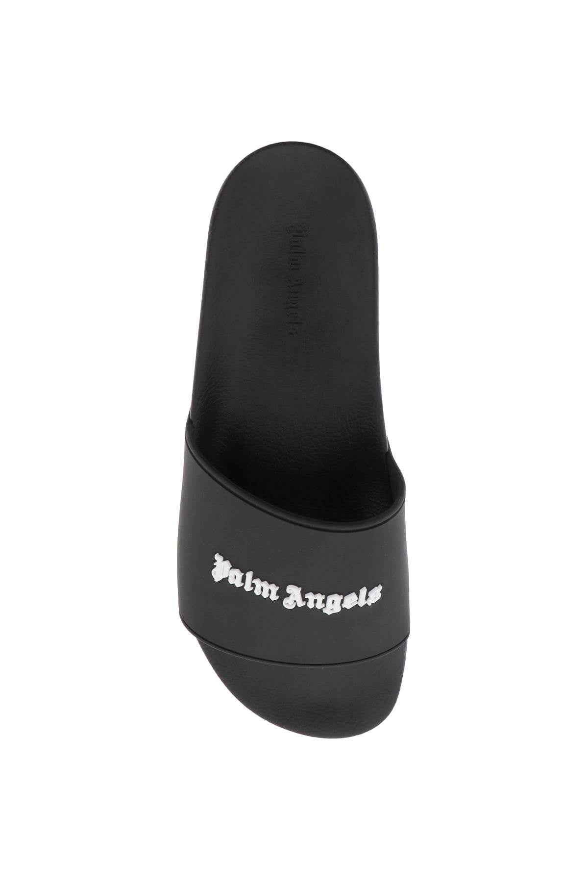 PALM ANGELS rubber monogram slides