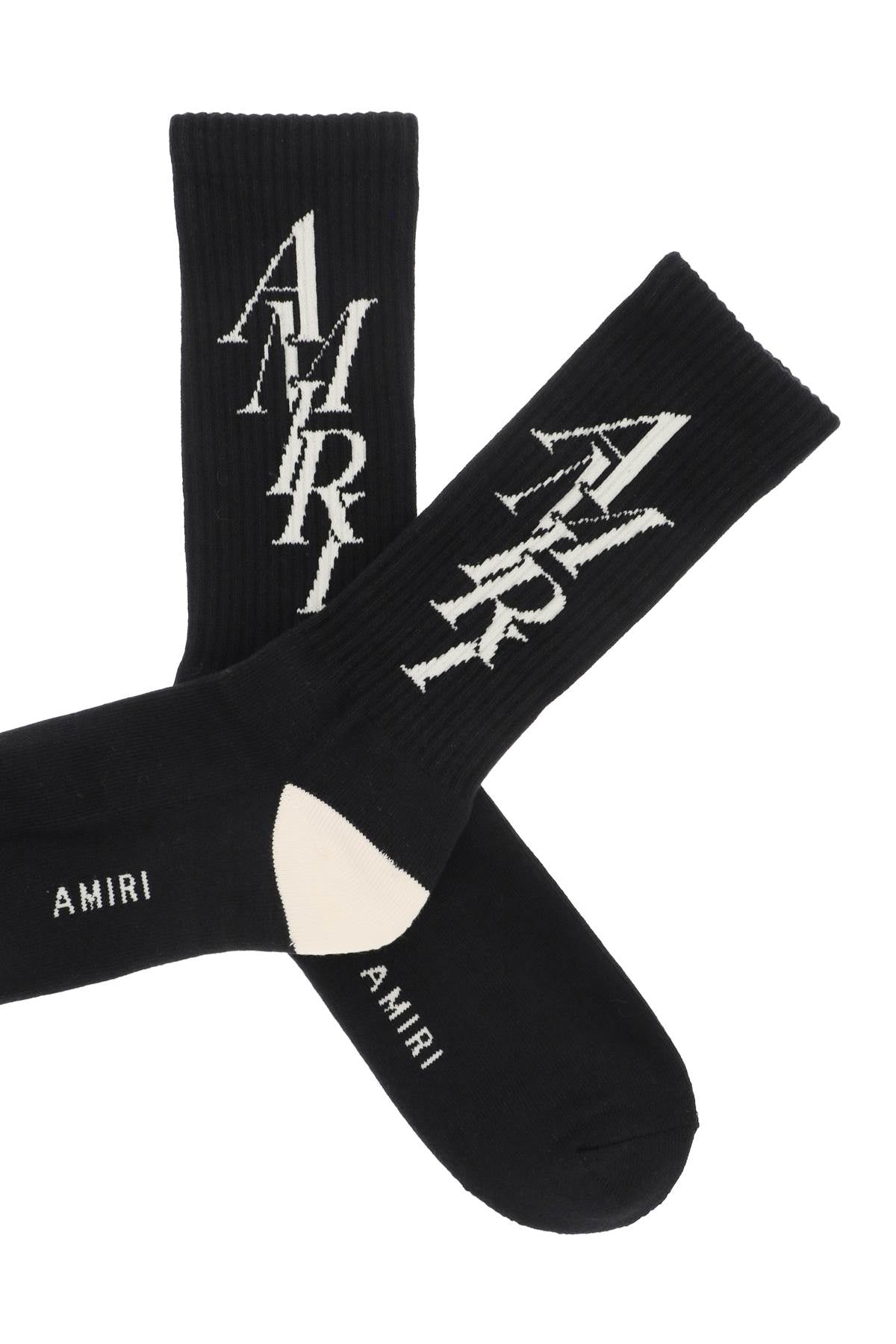 AMIRI stack logo socks