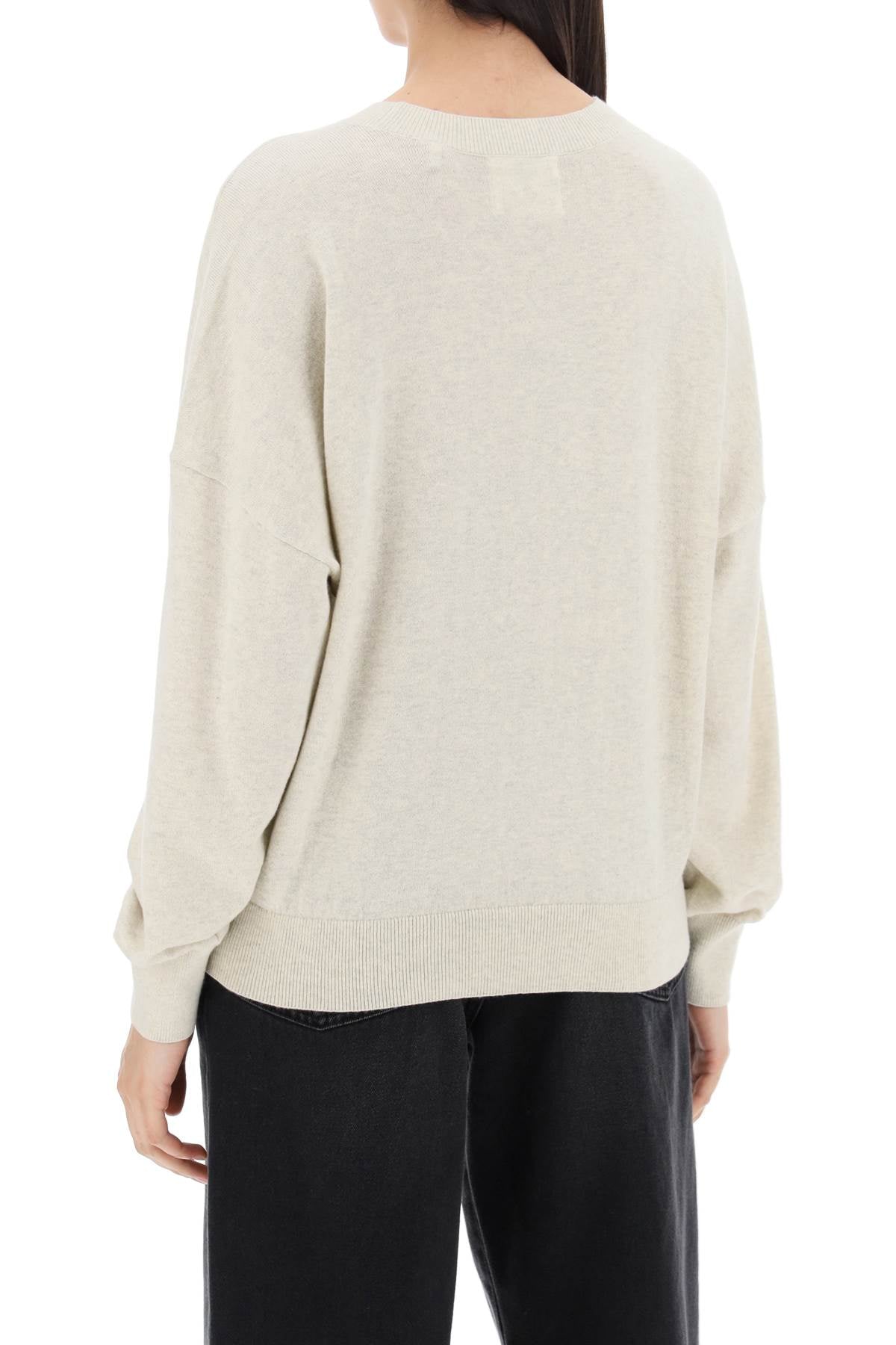 ISABEL MARANT ETOILE marisans sweater with lurex logo intarsia