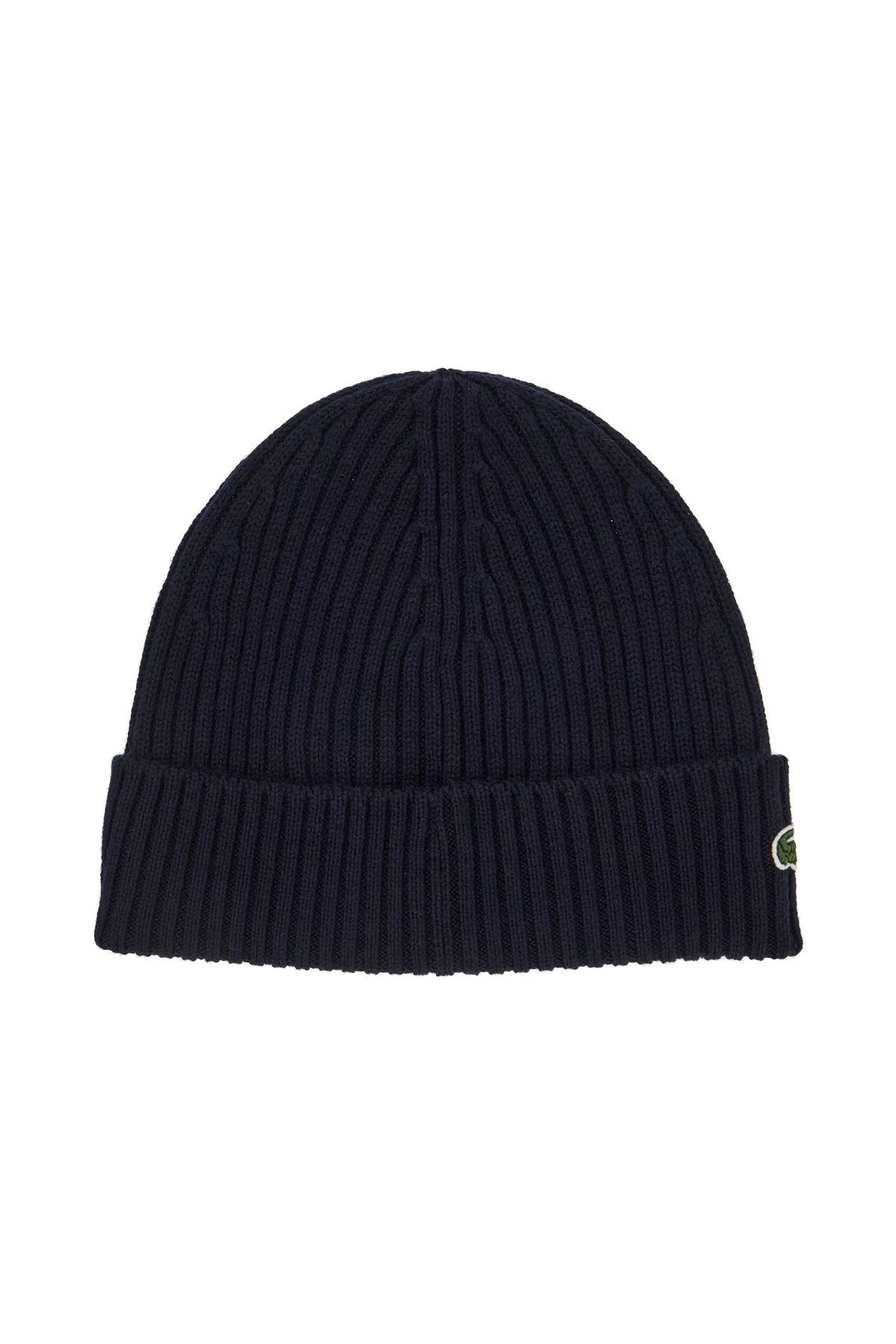 LACOSTE wool beanie hat