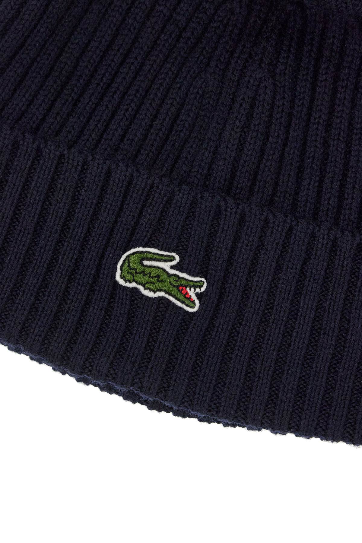 LACOSTE wool beanie hat