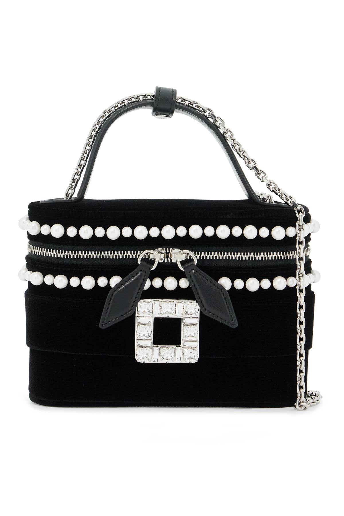 ROGER VIVIER "micro vanity bag with rhinestone