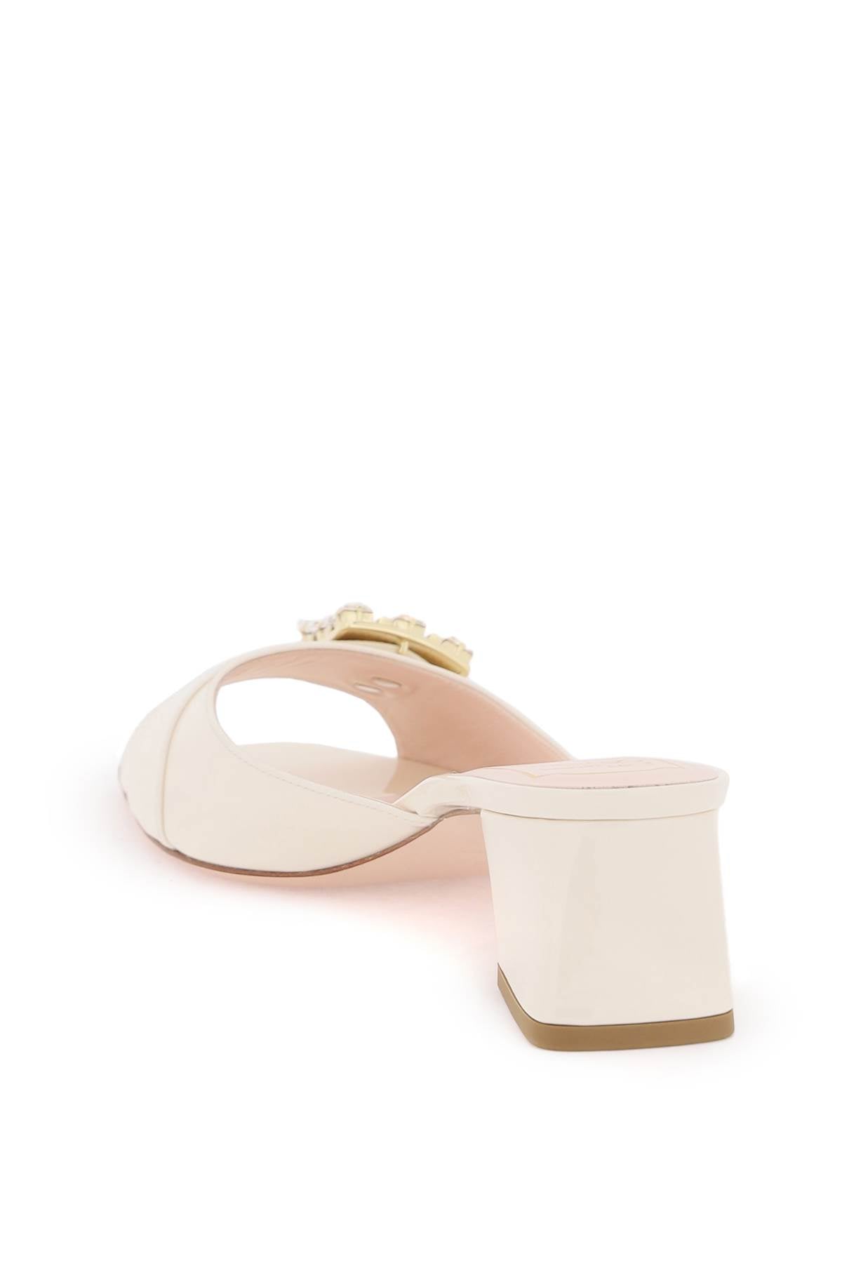 ROGER VIVIER "très vivier patent leather mules with