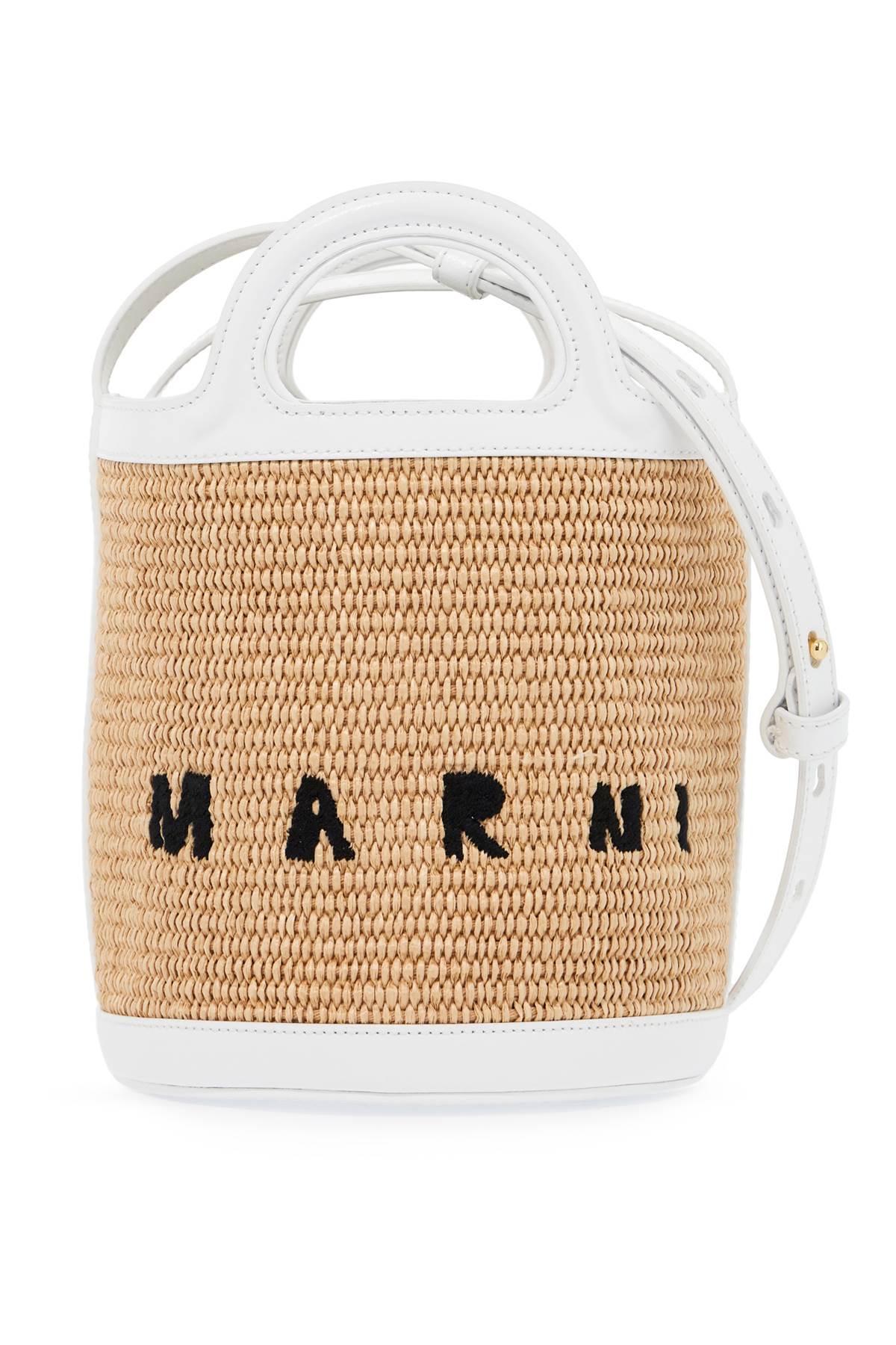 MARNI raffia tropicalia bucket bag