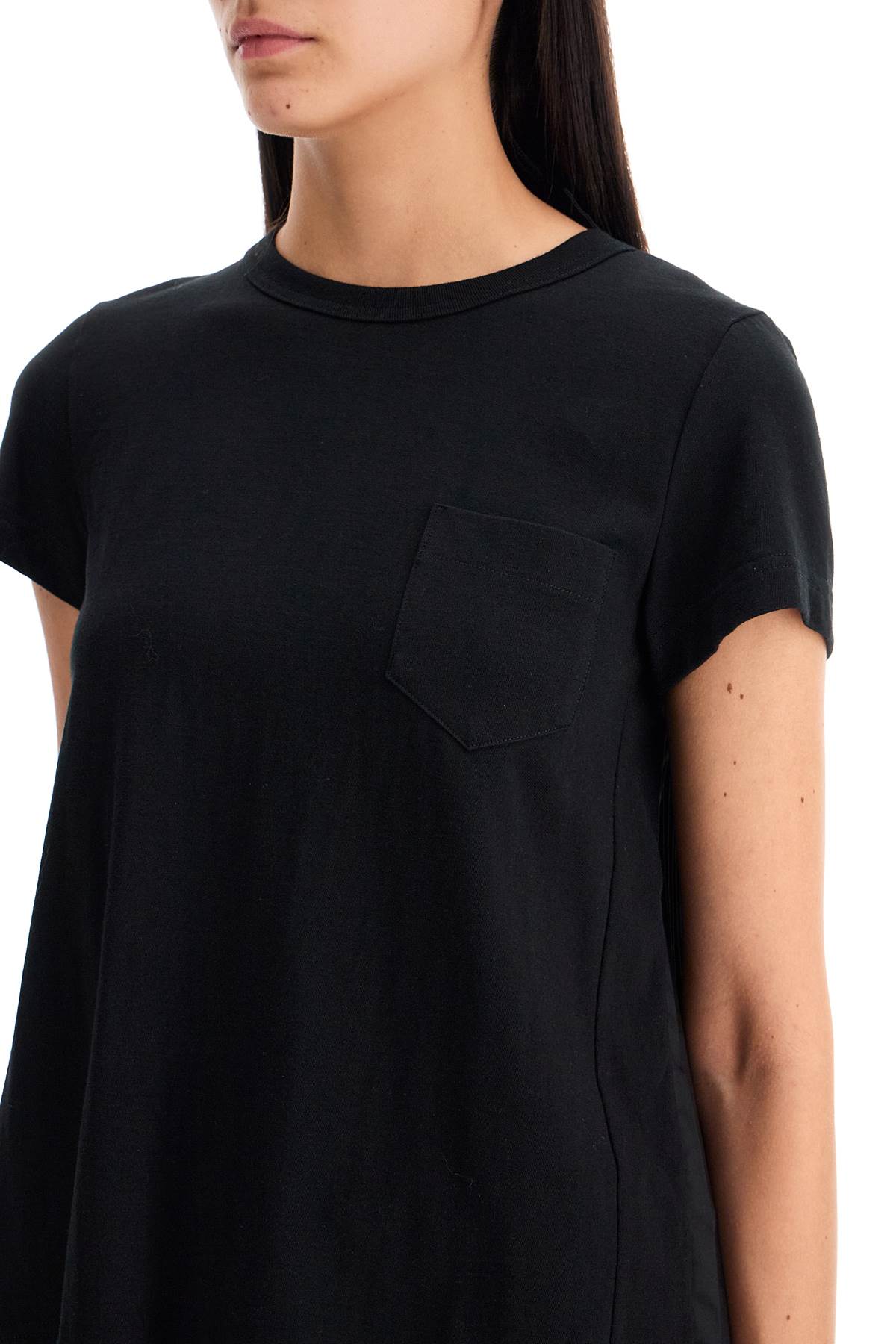 SACAI pleated back t-shirt