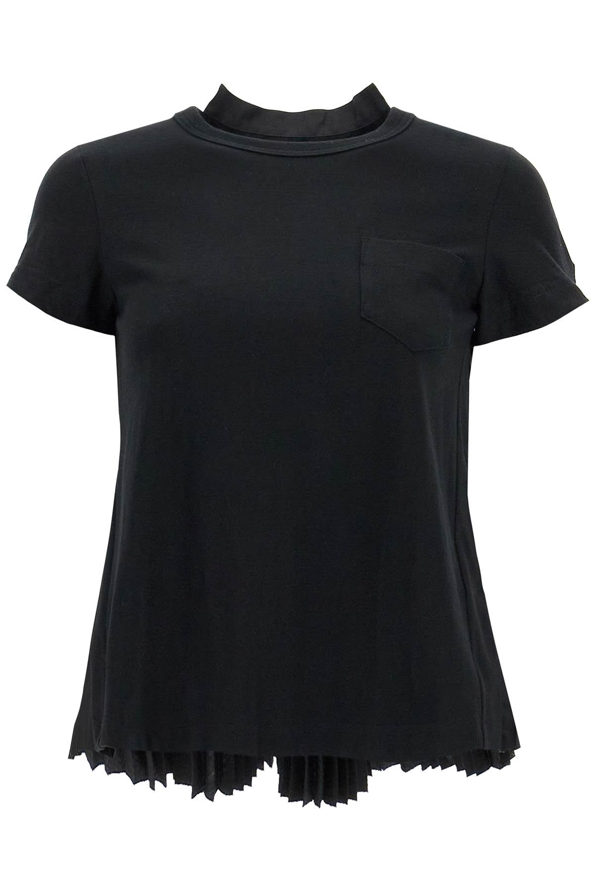 SACAI pleated back t-shirt