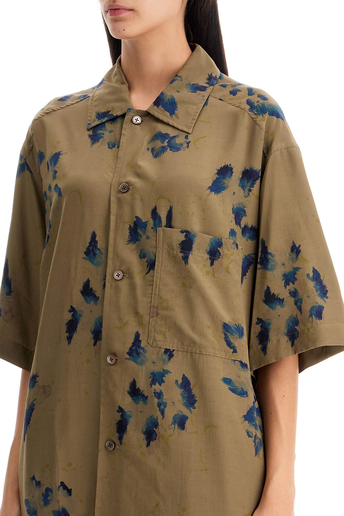 LEMAIRE oversized floral shirt