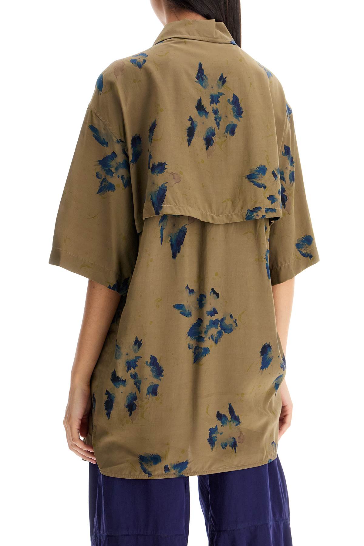 LEMAIRE oversized floral shirt