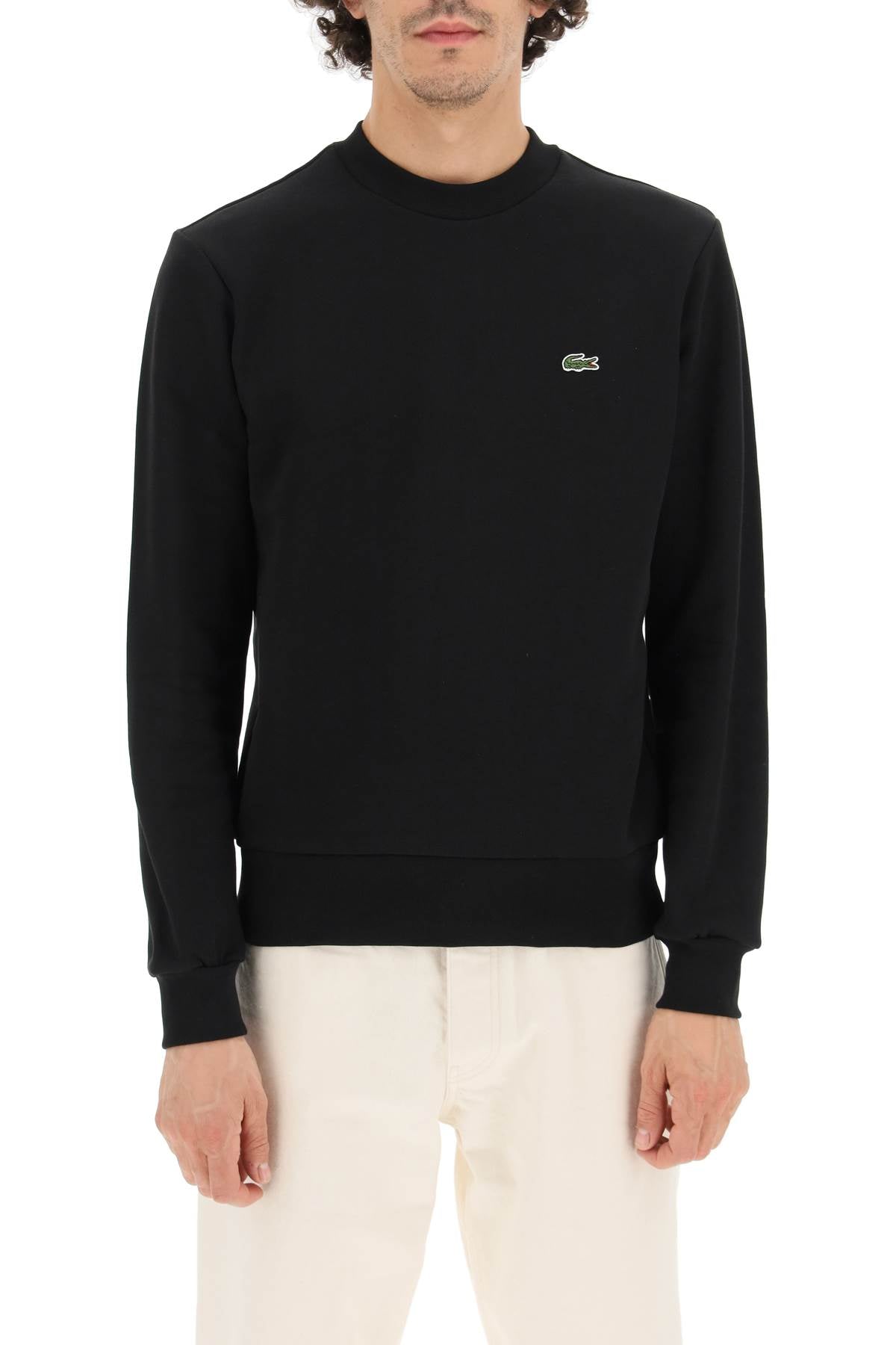 LACOSTE classic fit crewneck sweatshirt