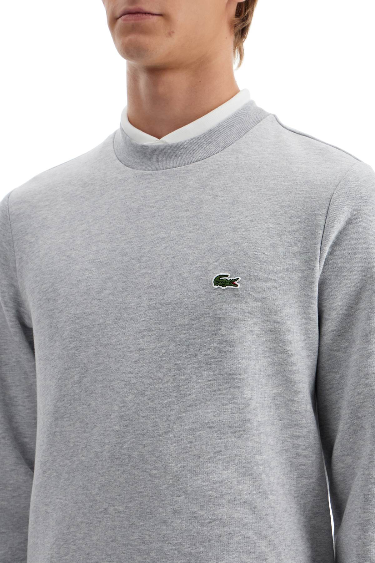 LACOSTE classic fit crewneck sweatshirt