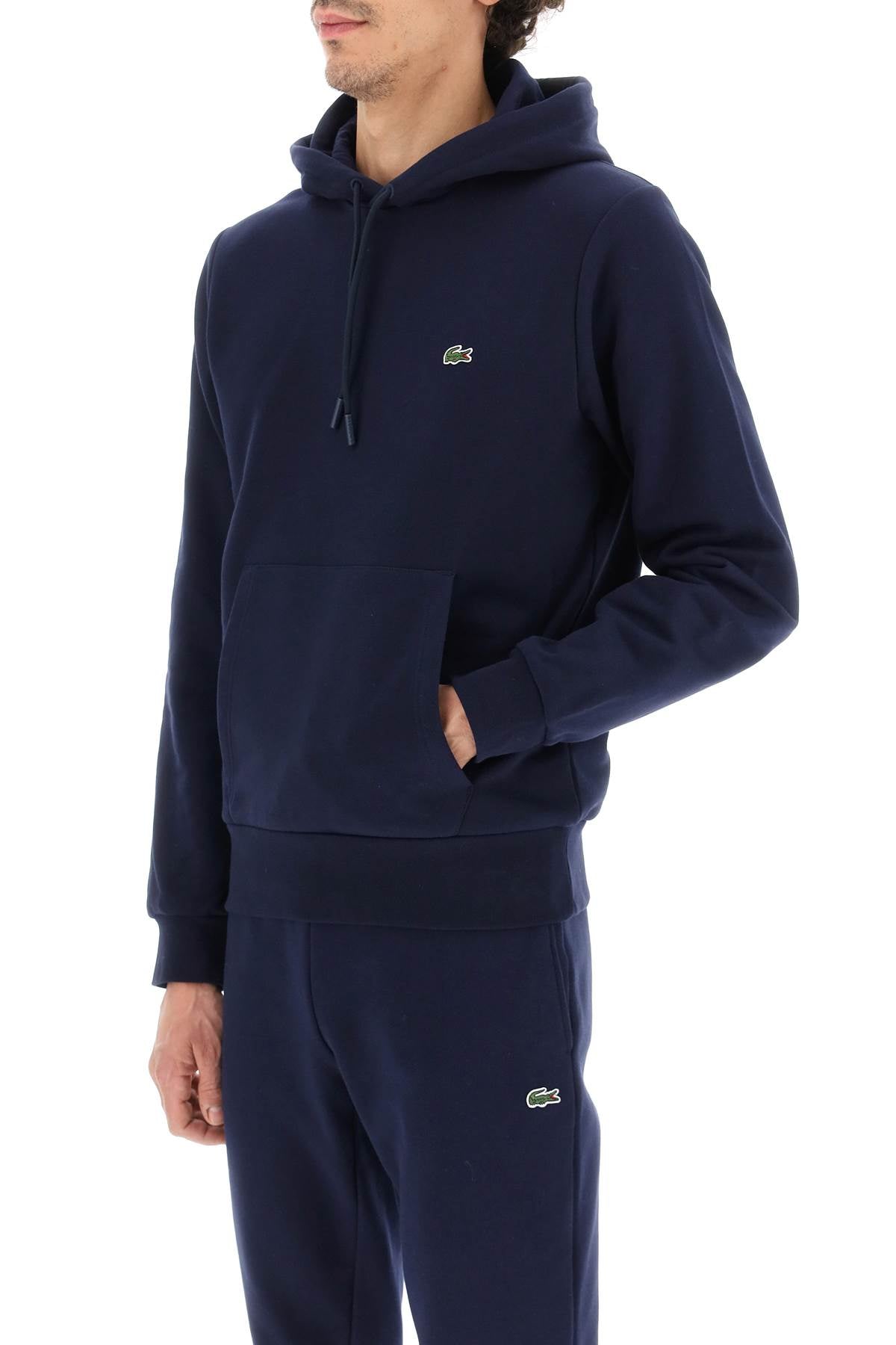 LACOSTE hoodie with logo patch