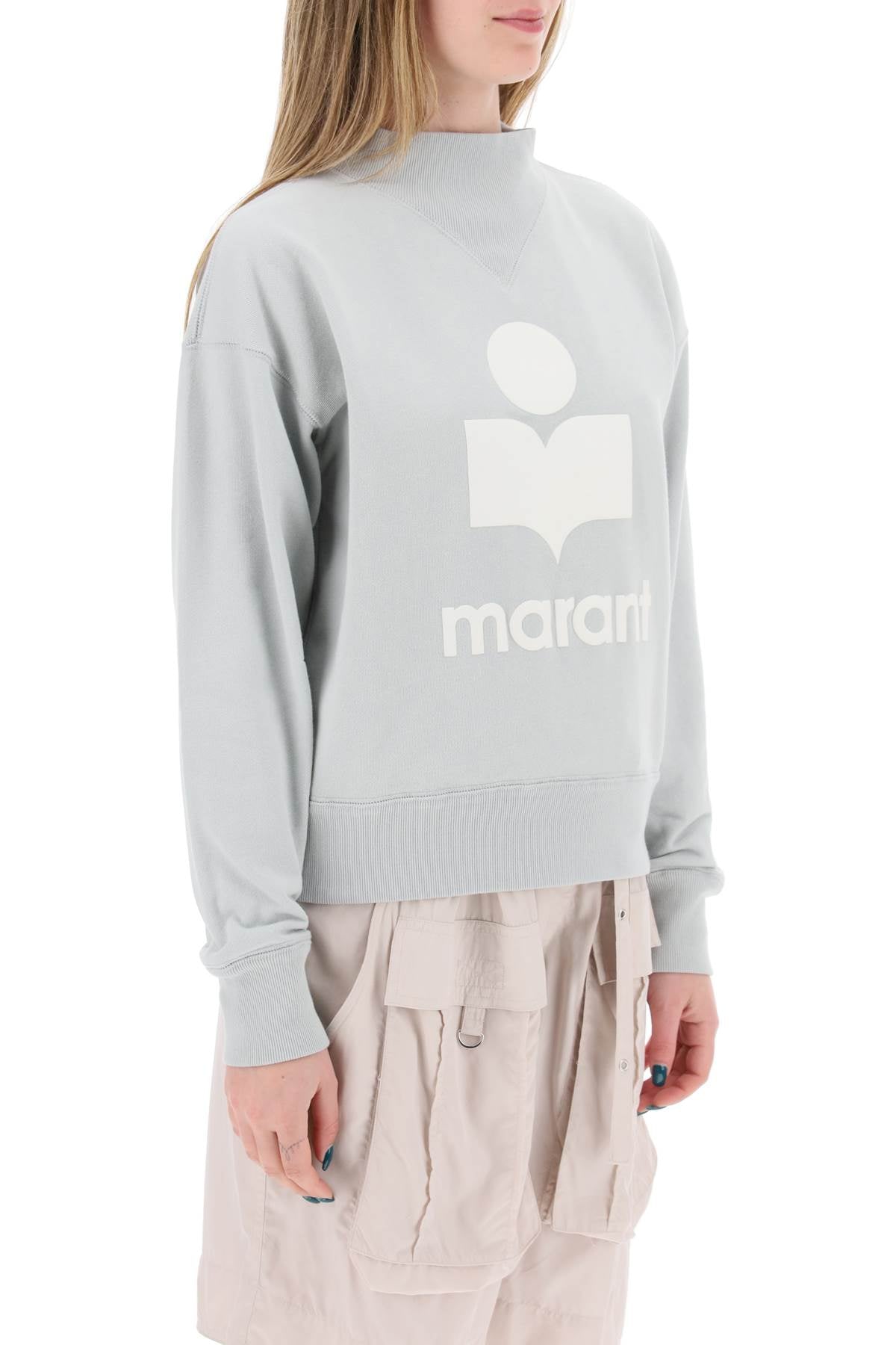 ISABEL MARANT ETOILE moby sweatshirt with flocked logo