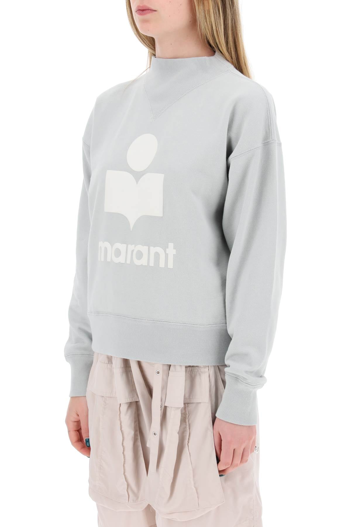 ISABEL MARANT ETOILE moby sweatshirt with flocked logo