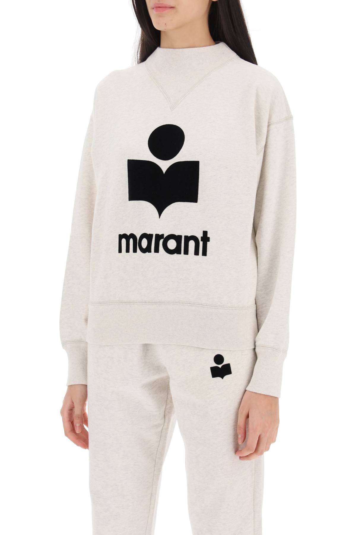 ISABEL MARANT ETOILE moby sweatshirt with flocked logo