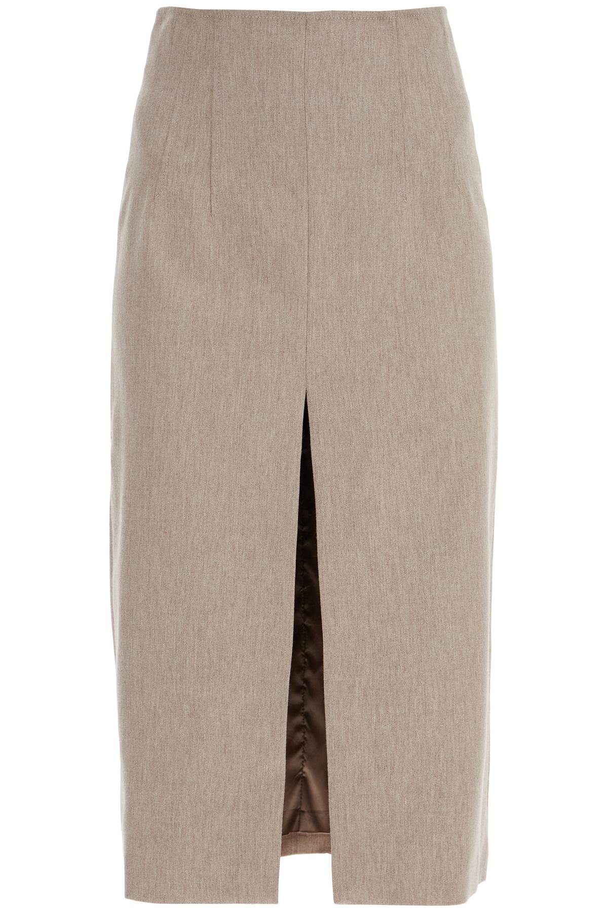 THE ANDAMANE pencil skirt with slit