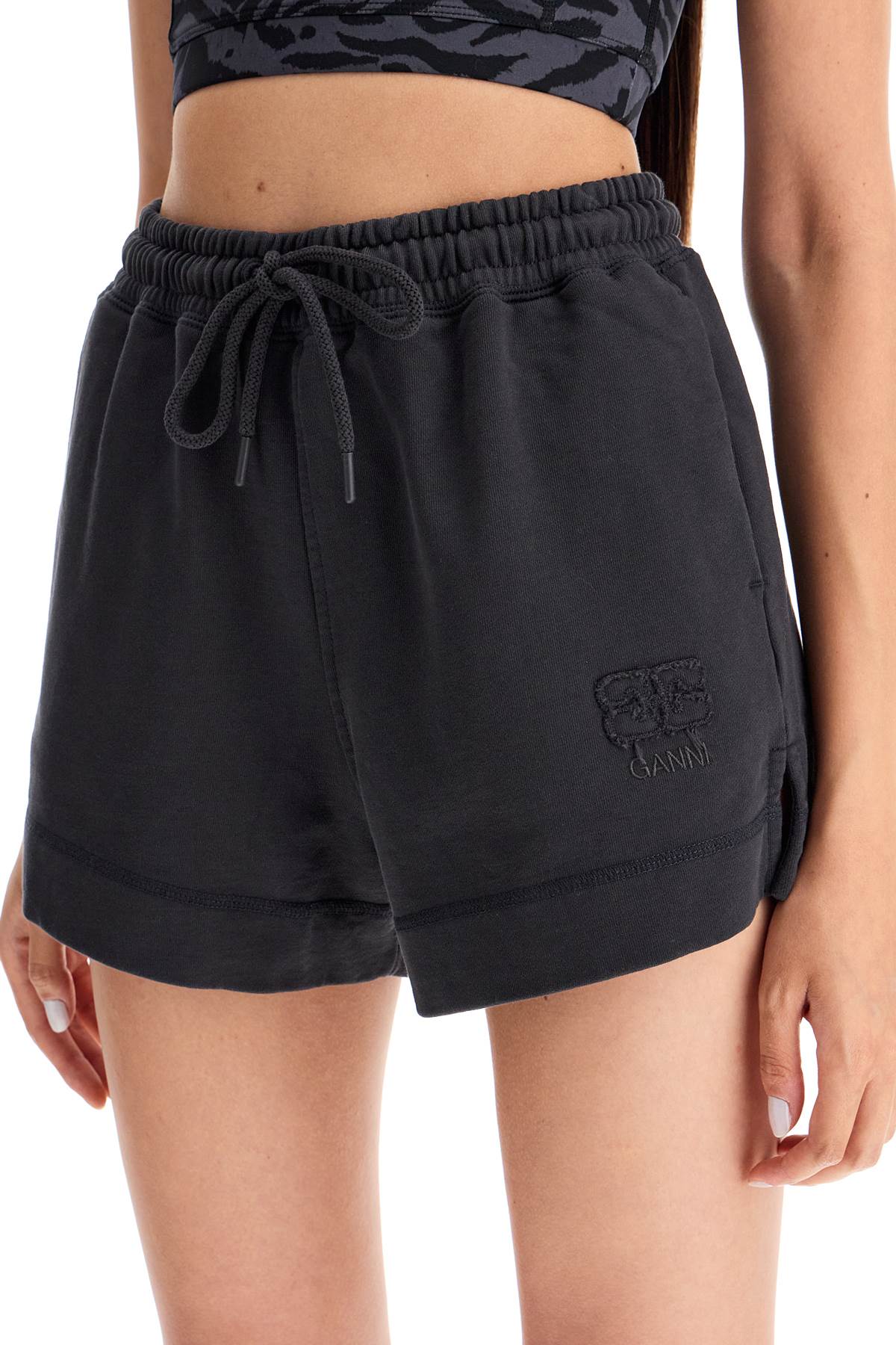 GANNI sweatshirt fabric shorts