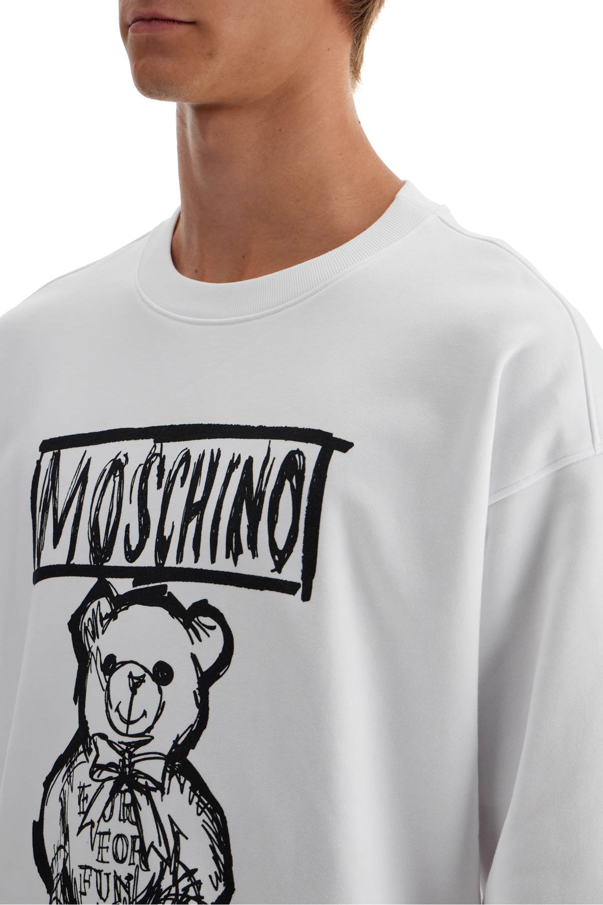 MOSCHINO teddy bear print sweatshirt