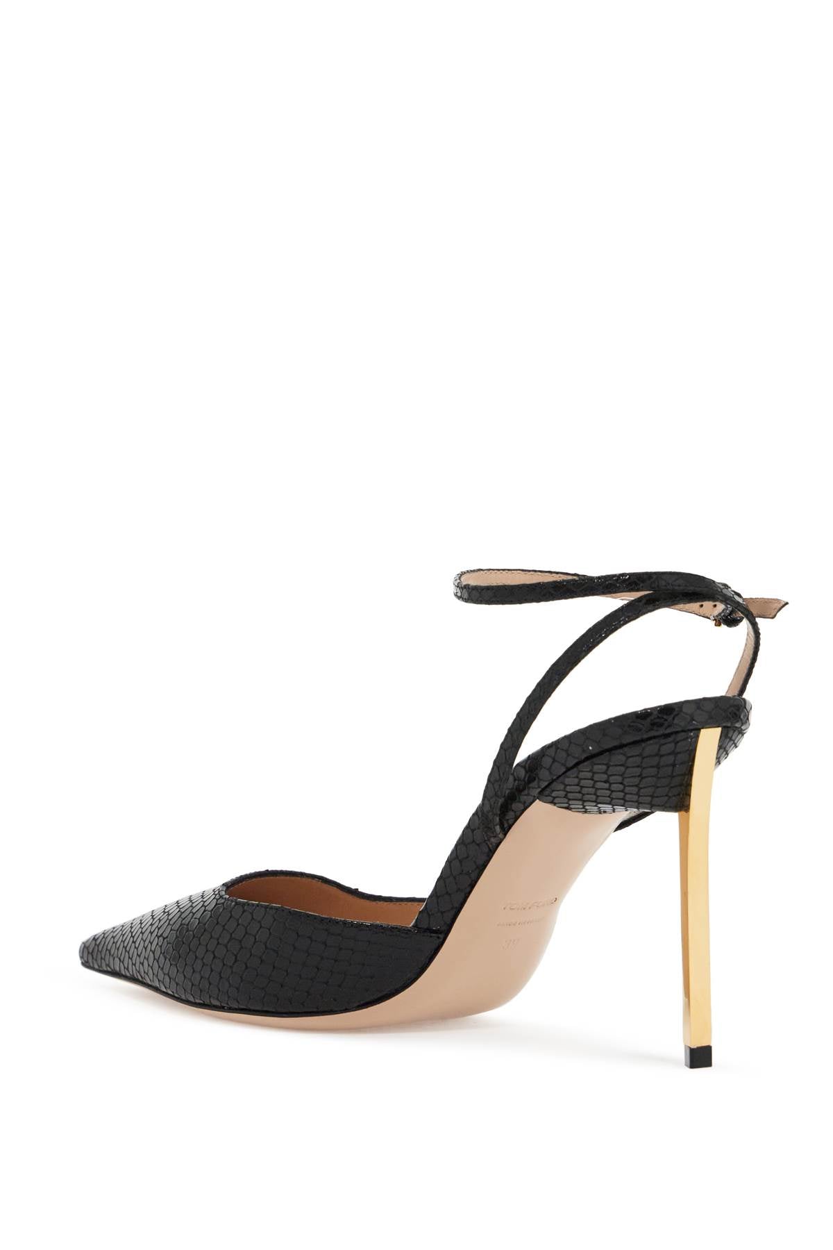 TOM FORD cocco print slingback décol