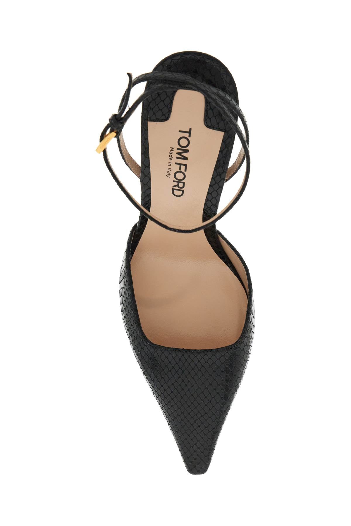 TOM FORD cocco print slingback décol