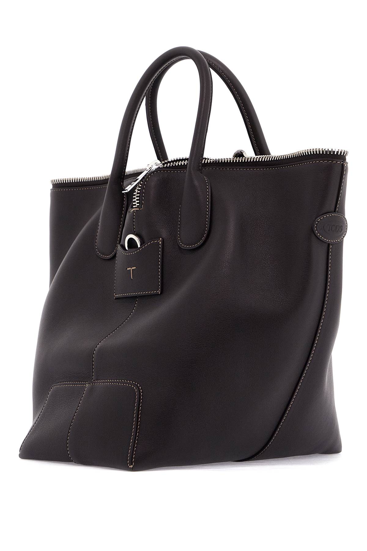 TOD'S leather medium-sized swing bag for women